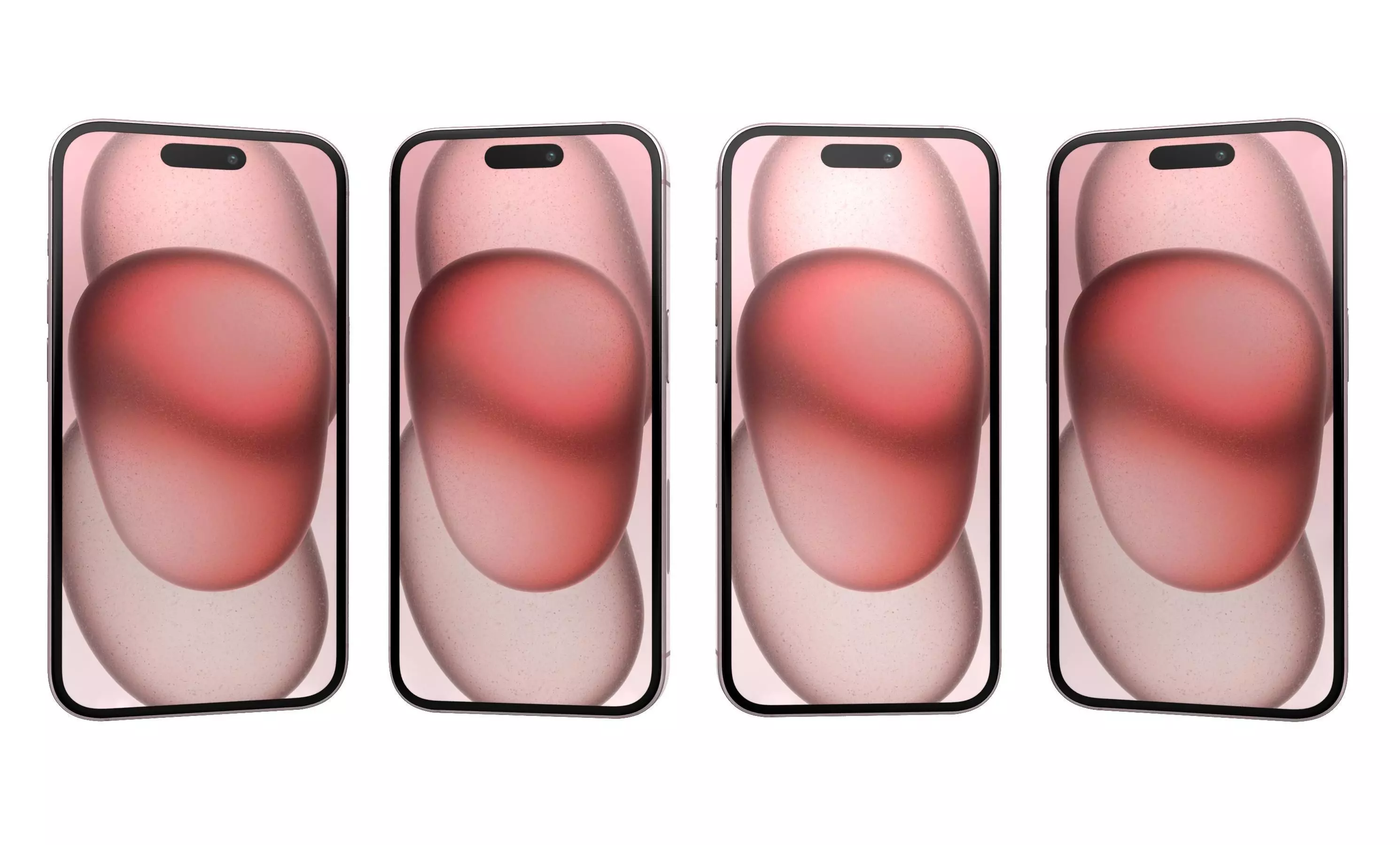 Apple iPhone 15 Pink High Poly 3D model_10