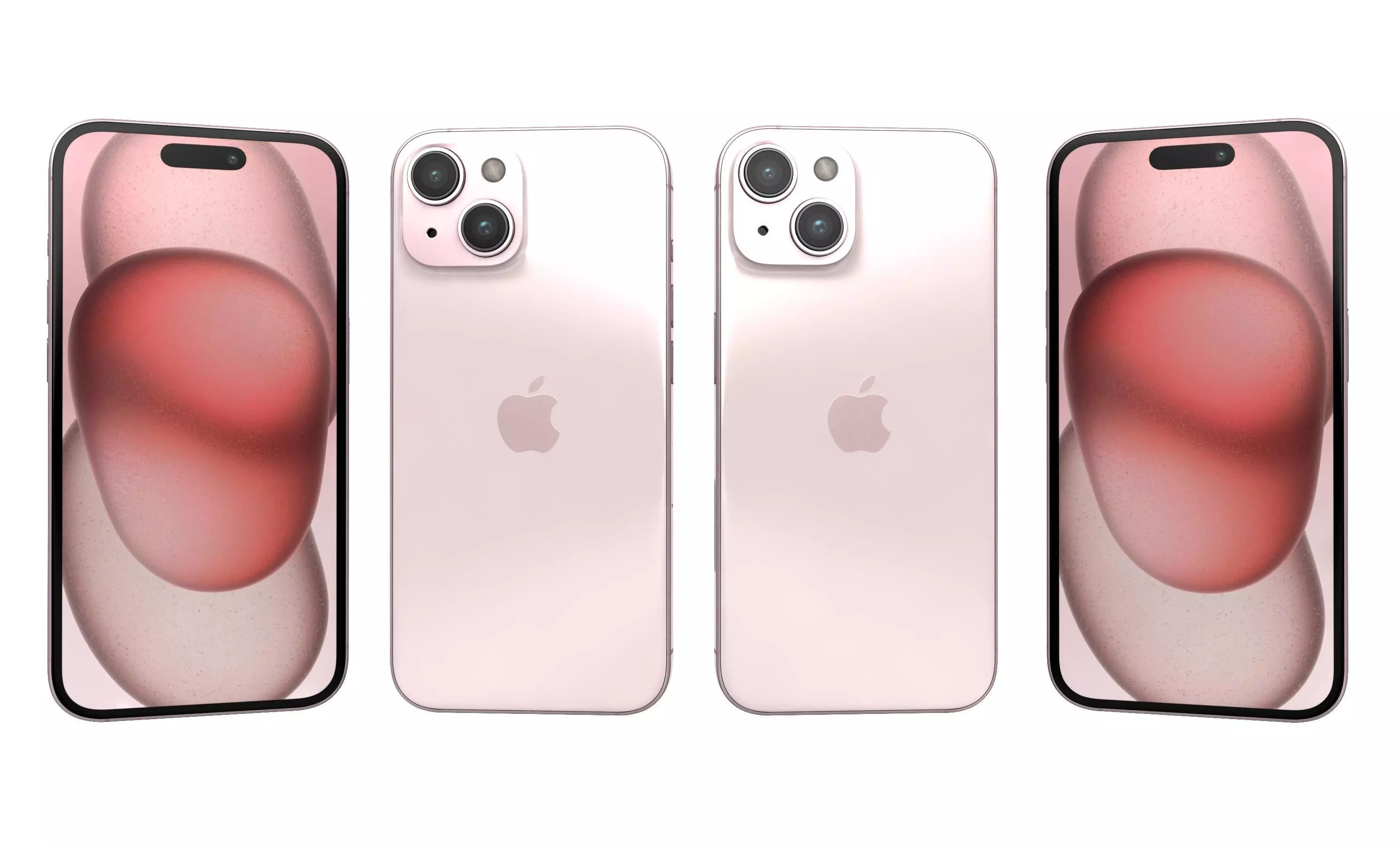 Apple iPhone 15 Pink High Poly 3D model_21
