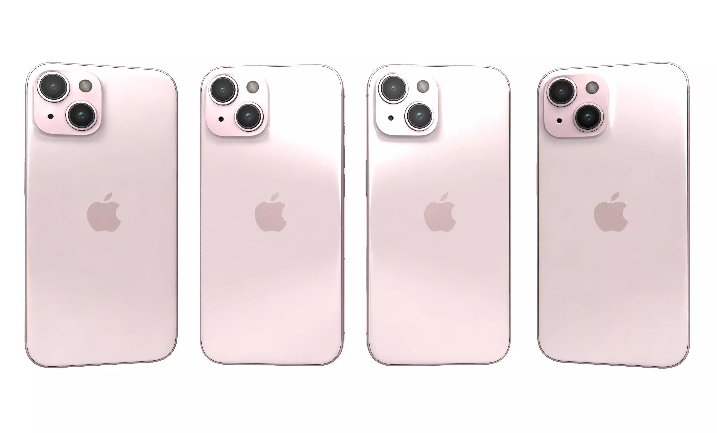 Apple iPhone 15 Pink High Poly 3D model_25