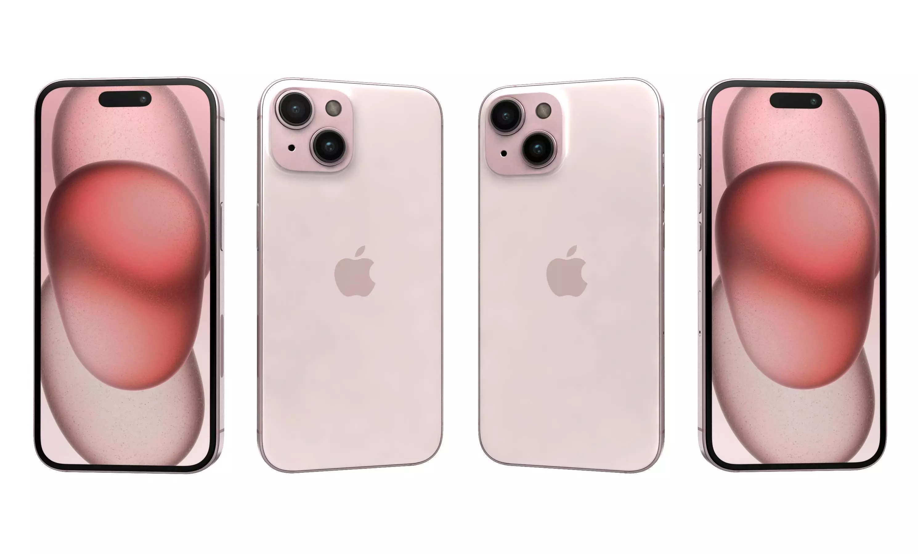 Apple iPhone 15 Pink High Poly 3D model_27