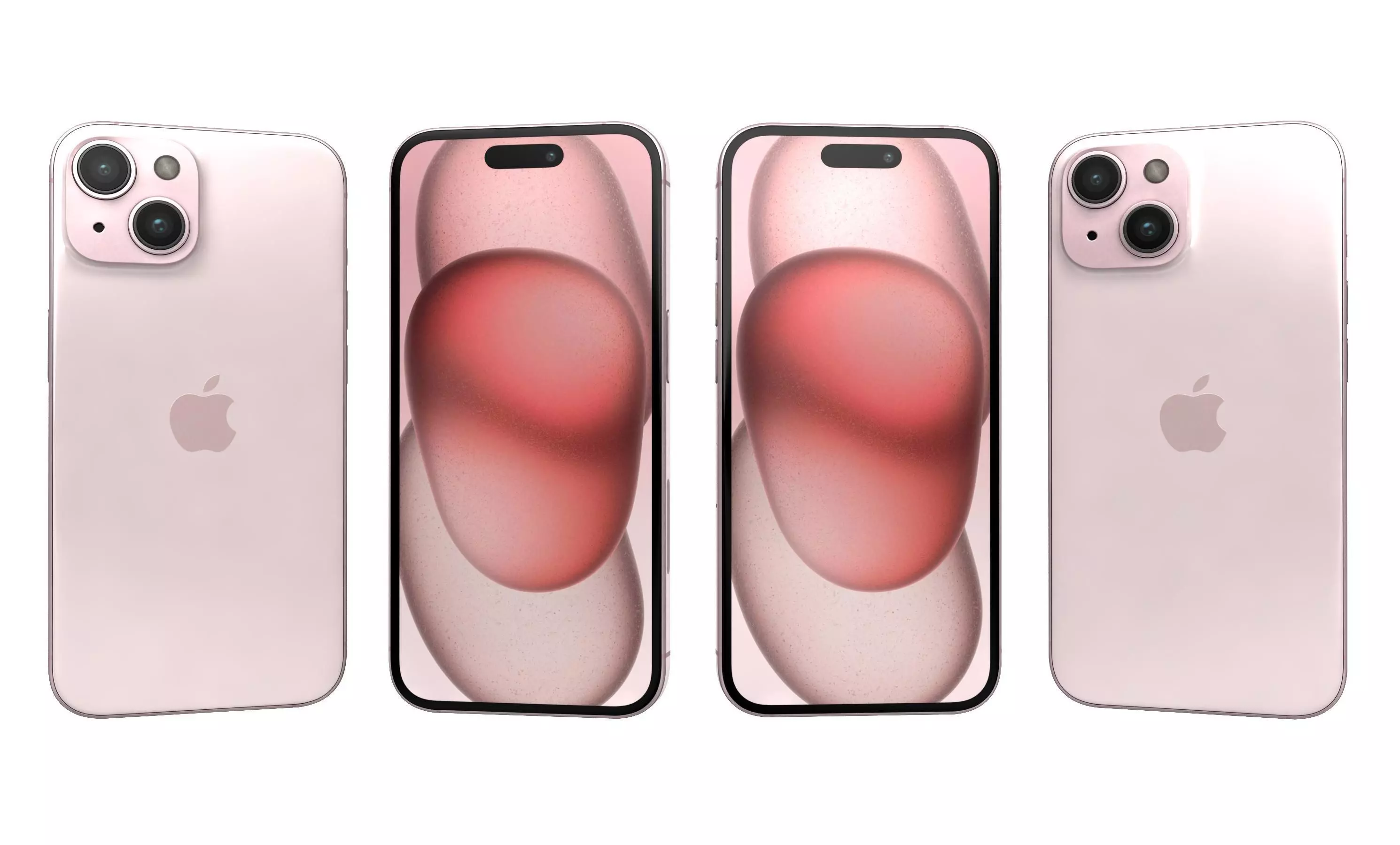 Apple iPhone 15 Pink High Poly 3D model_0
