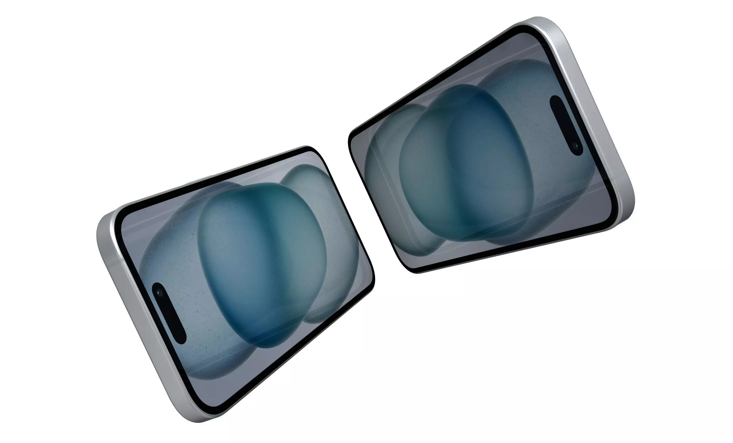 Apple iPhone 15 White High Poly 3D model_3