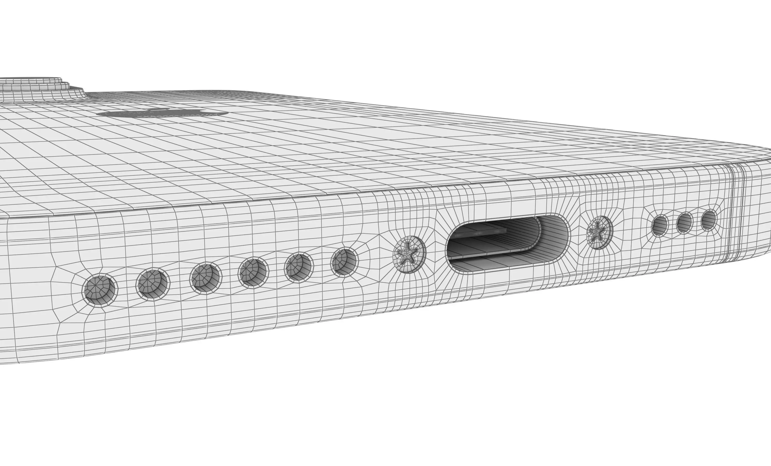 Apple iPhone 15 White High Poly 3D model_24