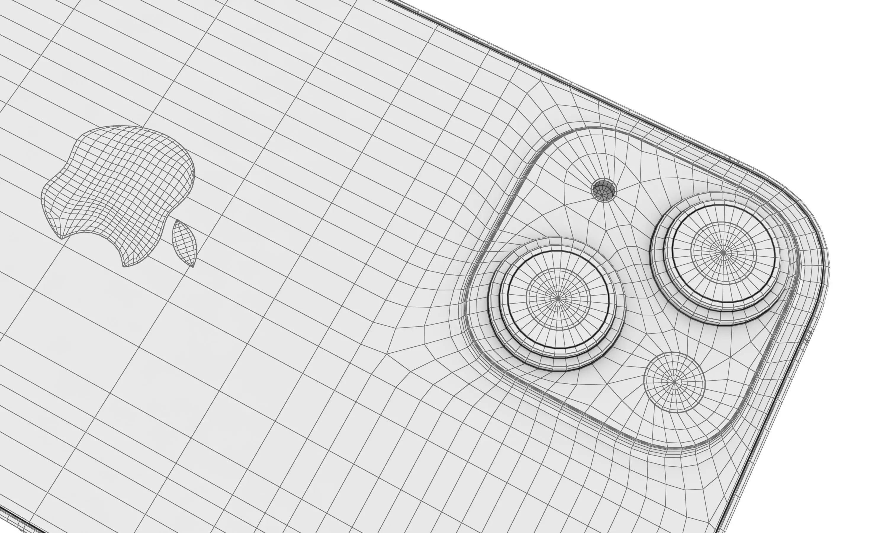 Apple iPhone 15 White High Poly 3D model_22