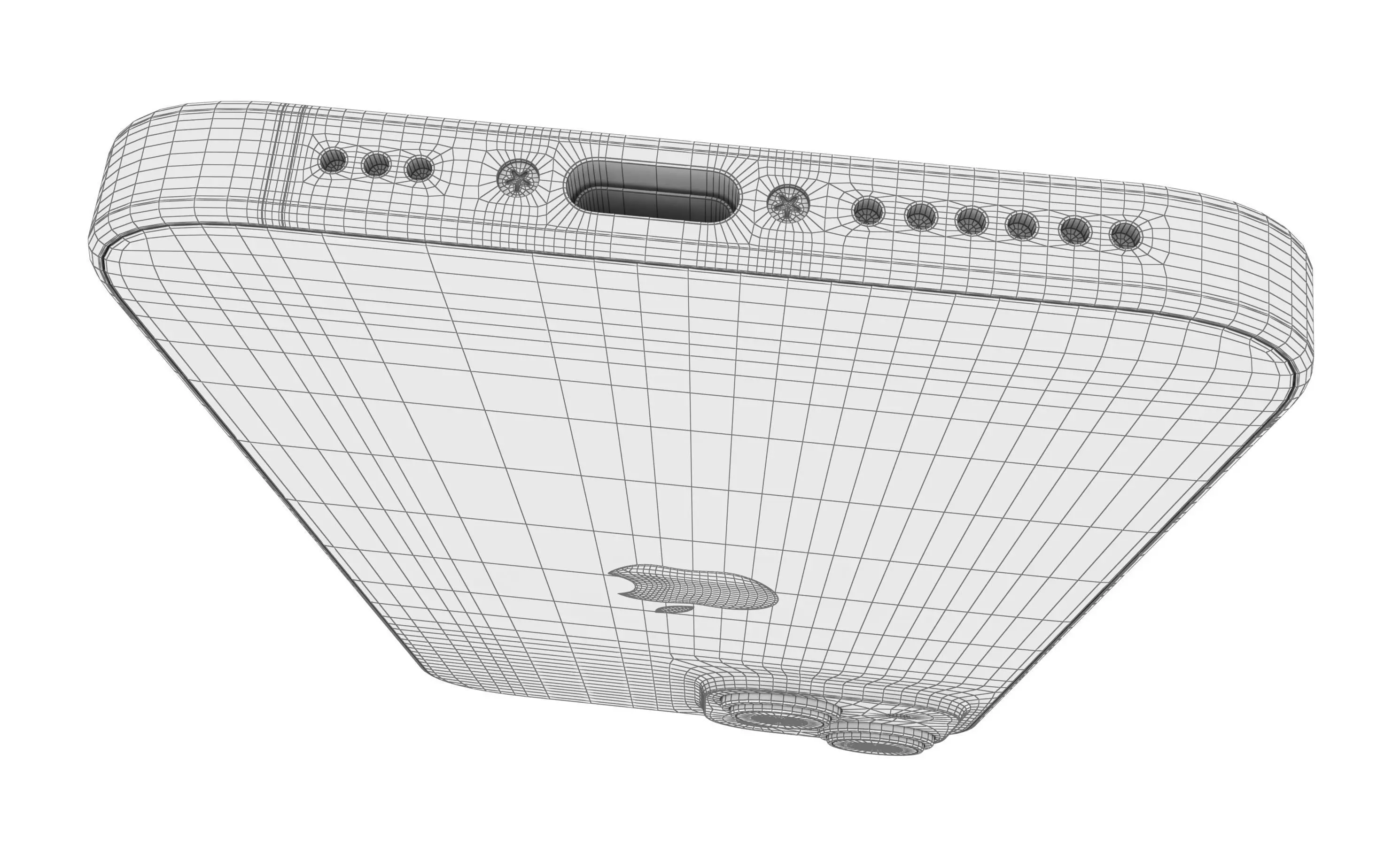 Apple iPhone 15 White High Poly 3D model_16