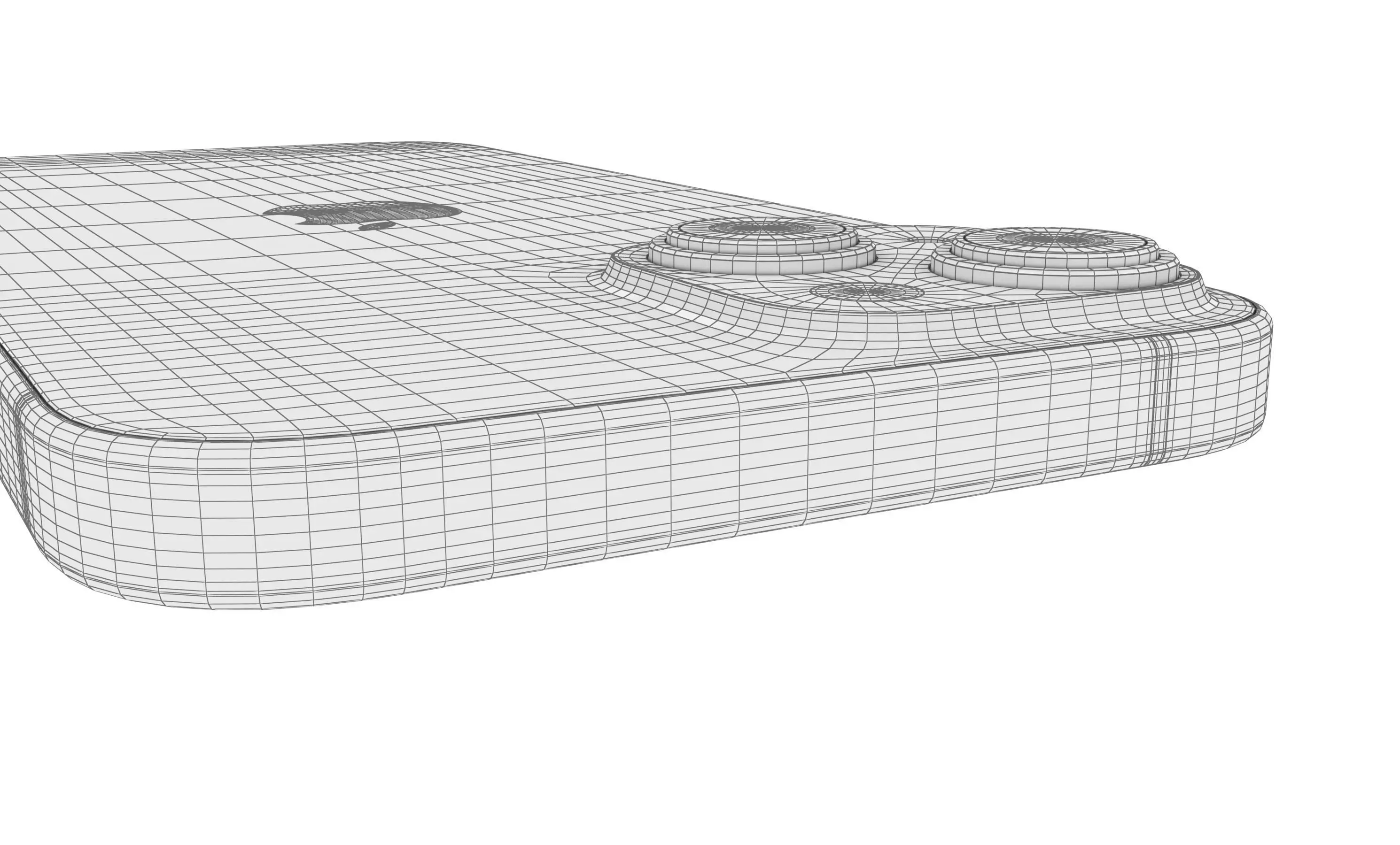 Apple iPhone 15 White High Poly 3D model_19