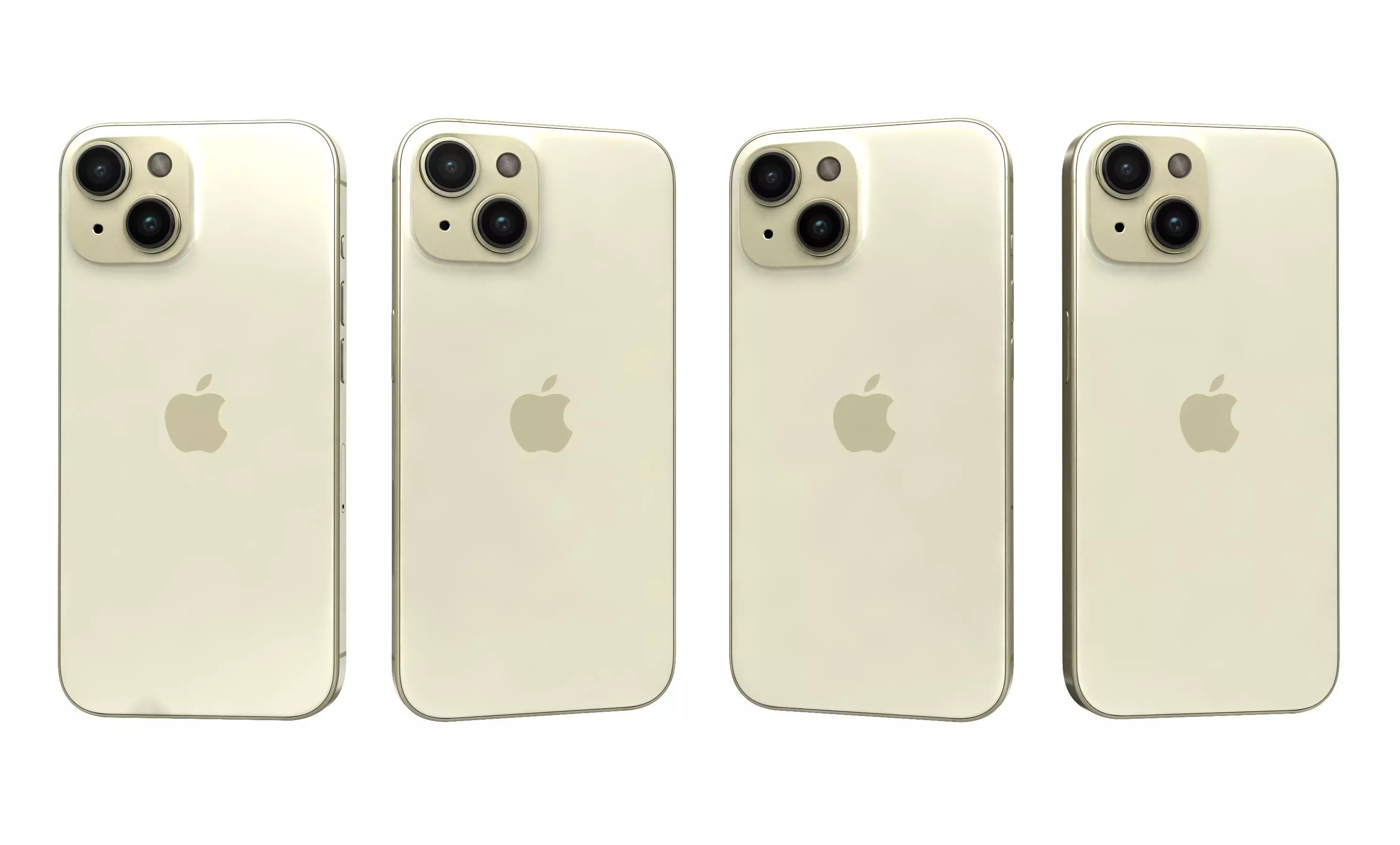 Apple iPhone 15 Yellow High Poly 3D model_26