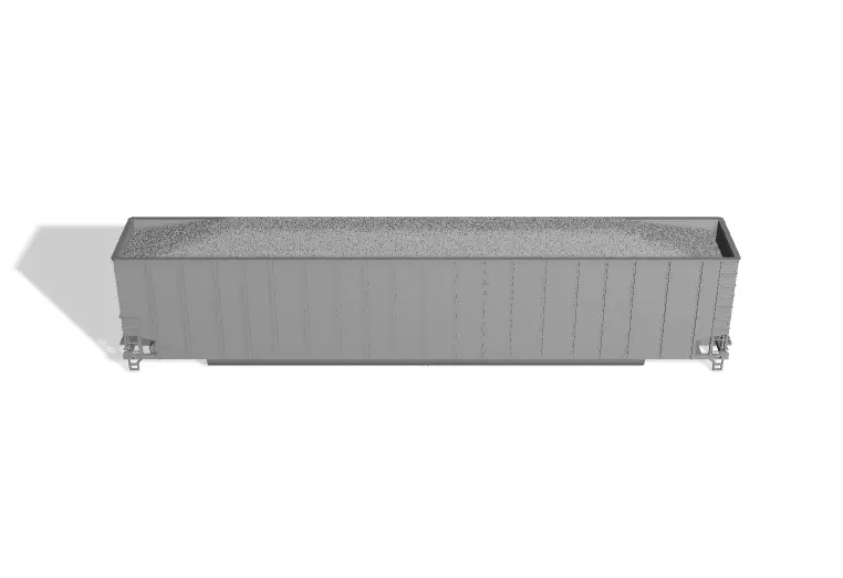 HO 8200 Cubic Foot Hi Capacity Woodchip Hopper Woodchip Load 3D print model_0