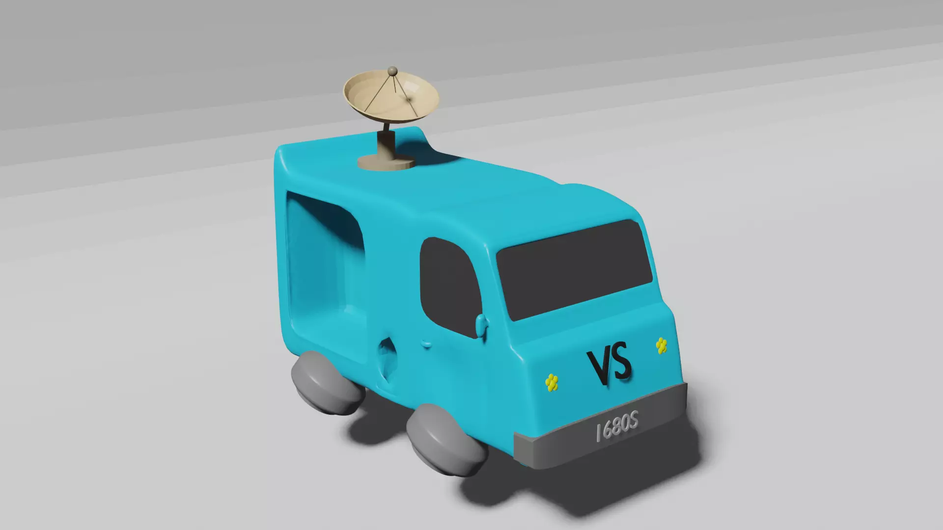 Flower Truck 3D model