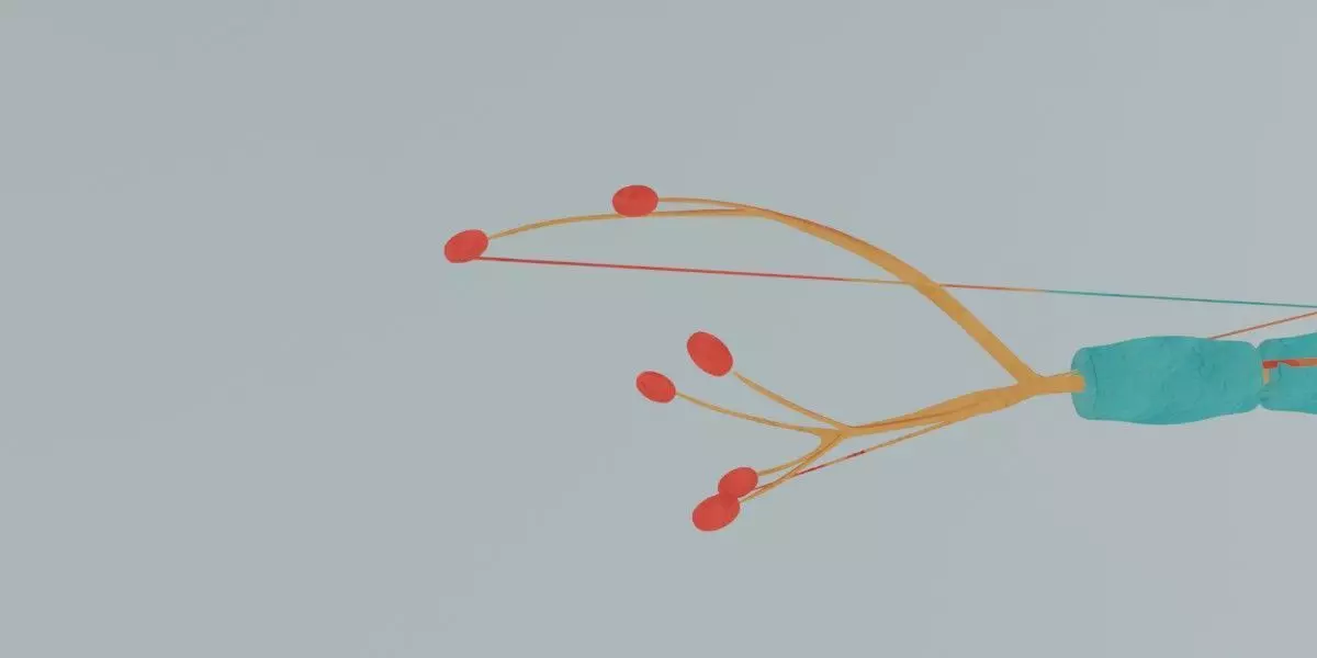 Realistic Neuron Cell 3D Model Detailed Nerve Cell Anatomy 3D model_4