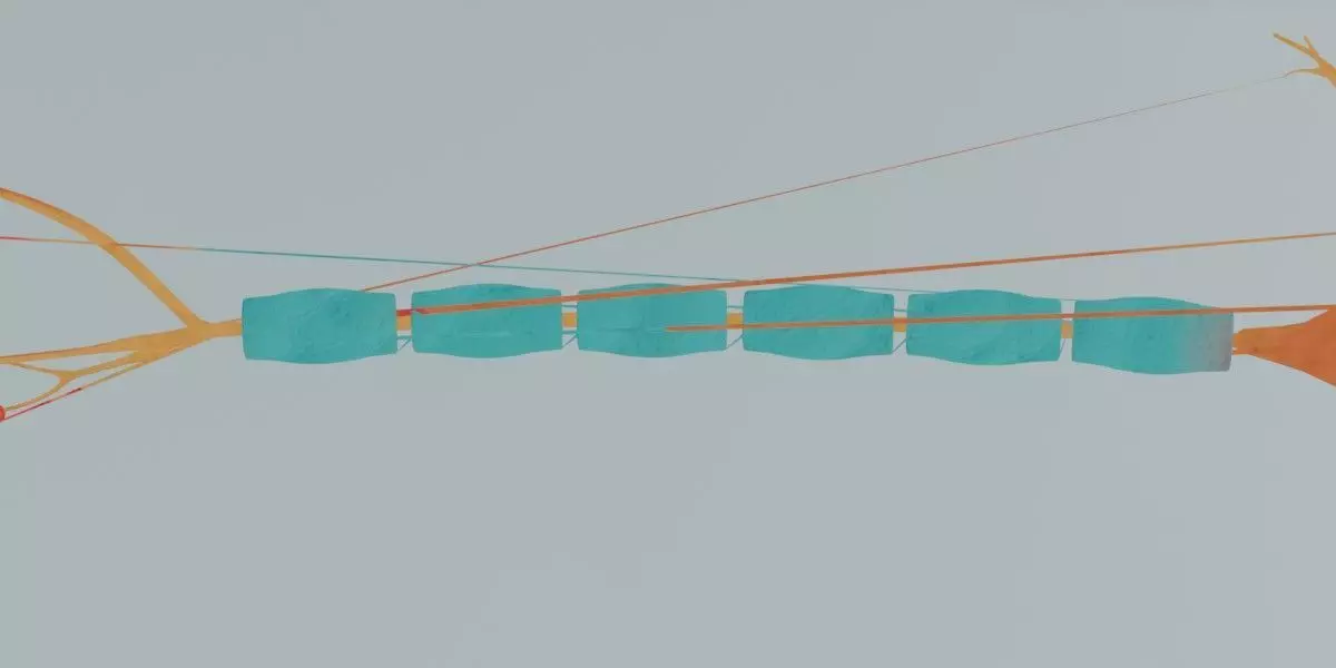 Realistic Neuron Cell 3D Model Detailed Nerve Cell Anatomy 3D model_3