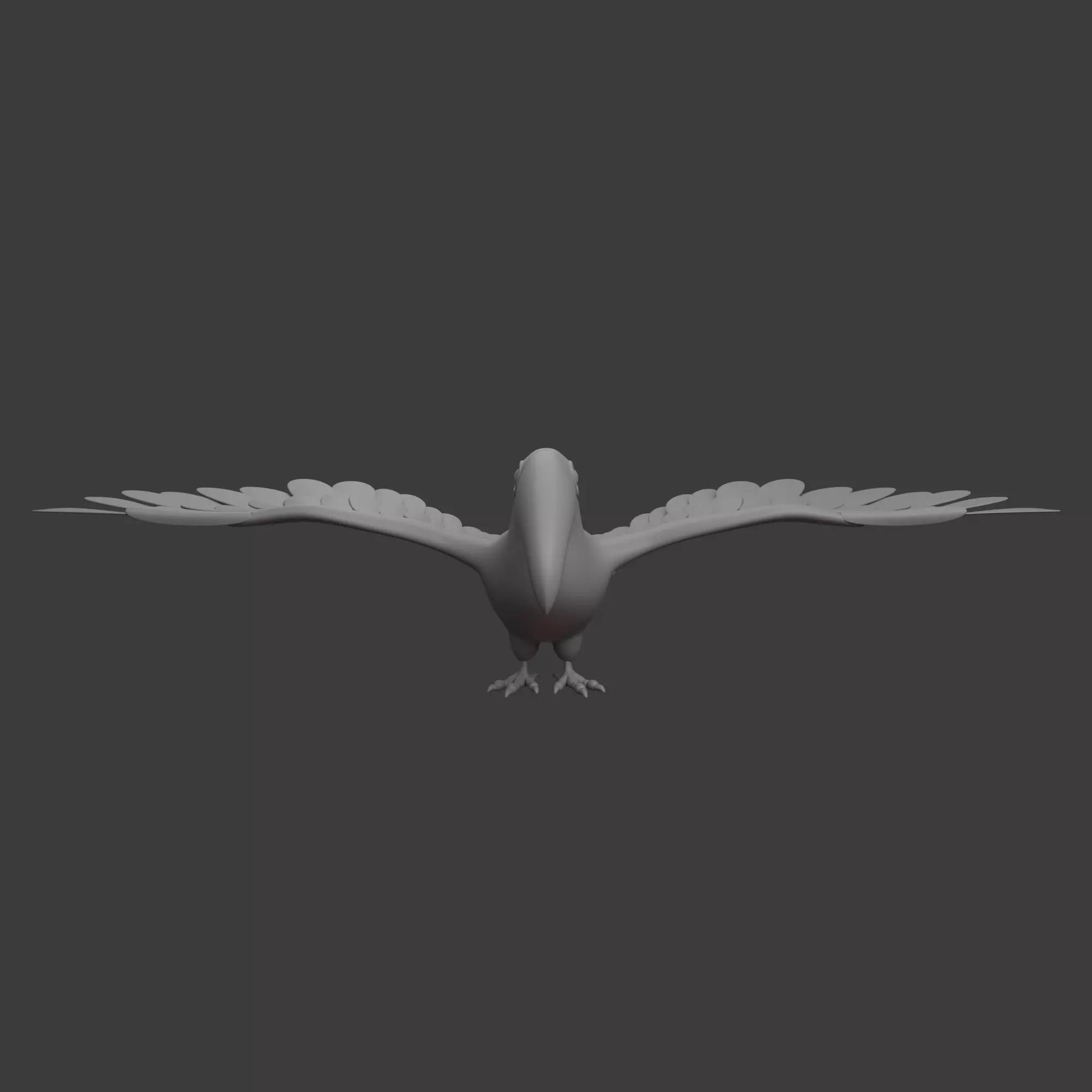 Toucan cartoon 3D model_6