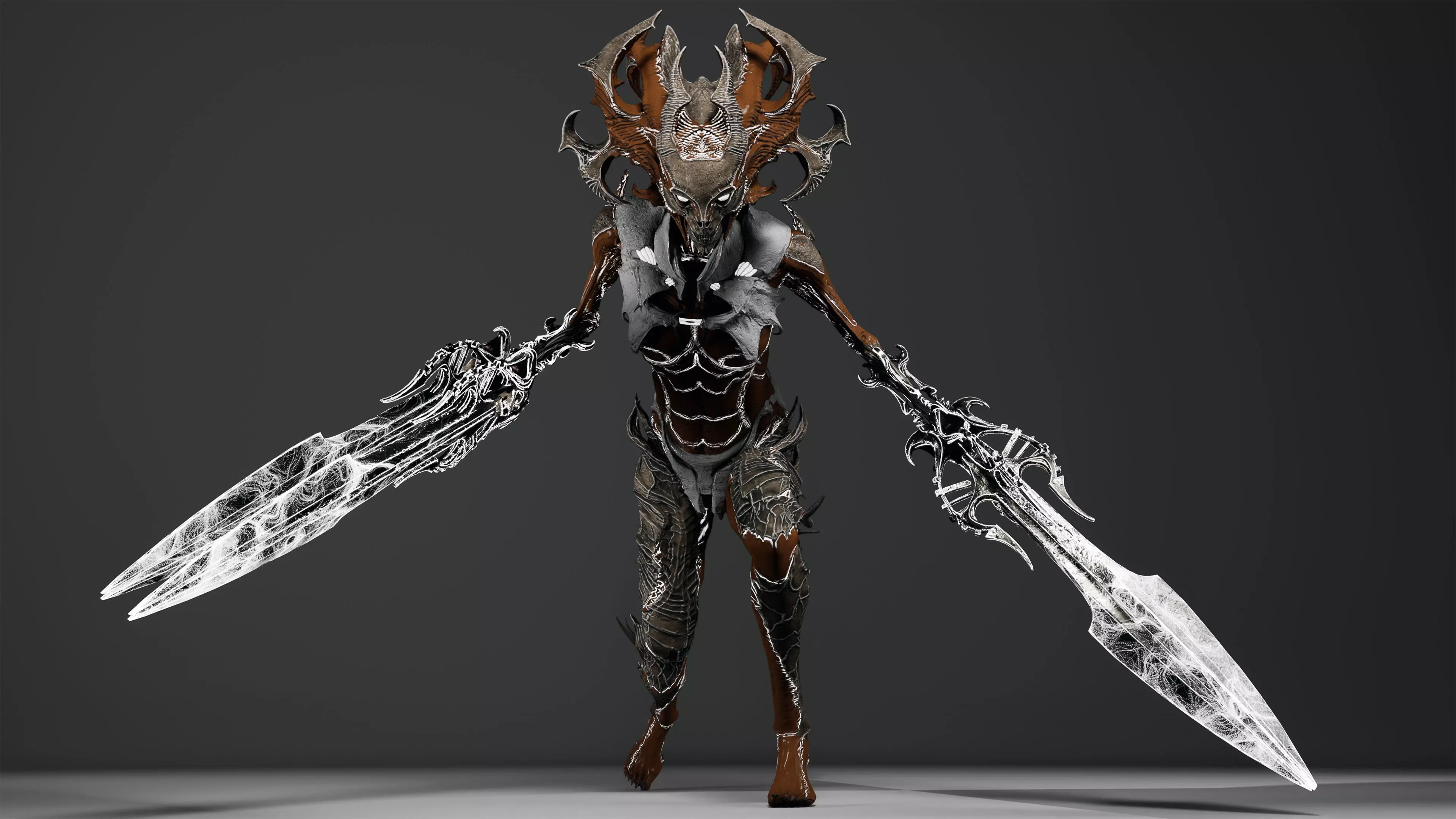 Alien 5 Remake Low-poly 3D model_11