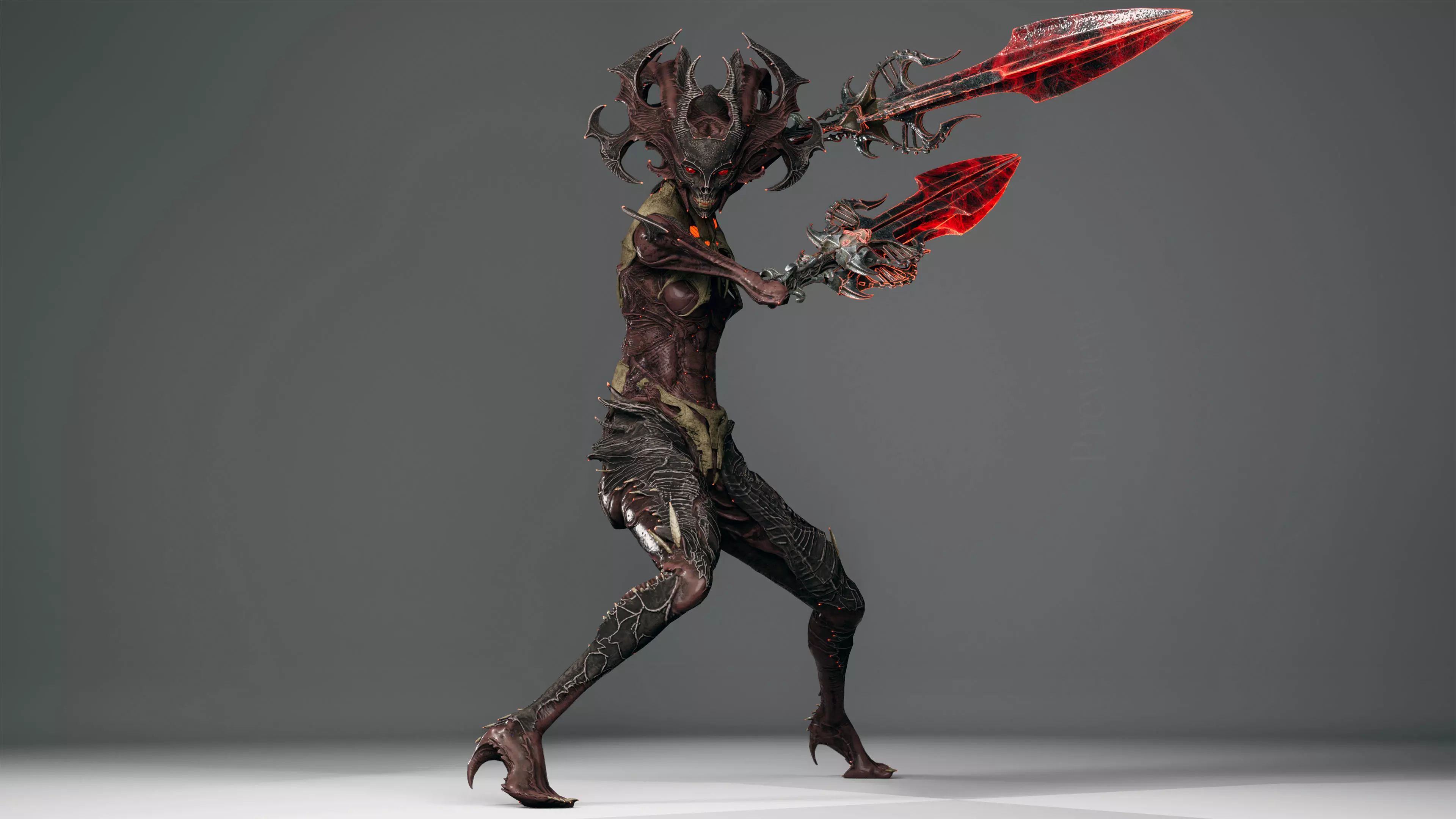 Alien 5 Remake Low-poly 3D model_8