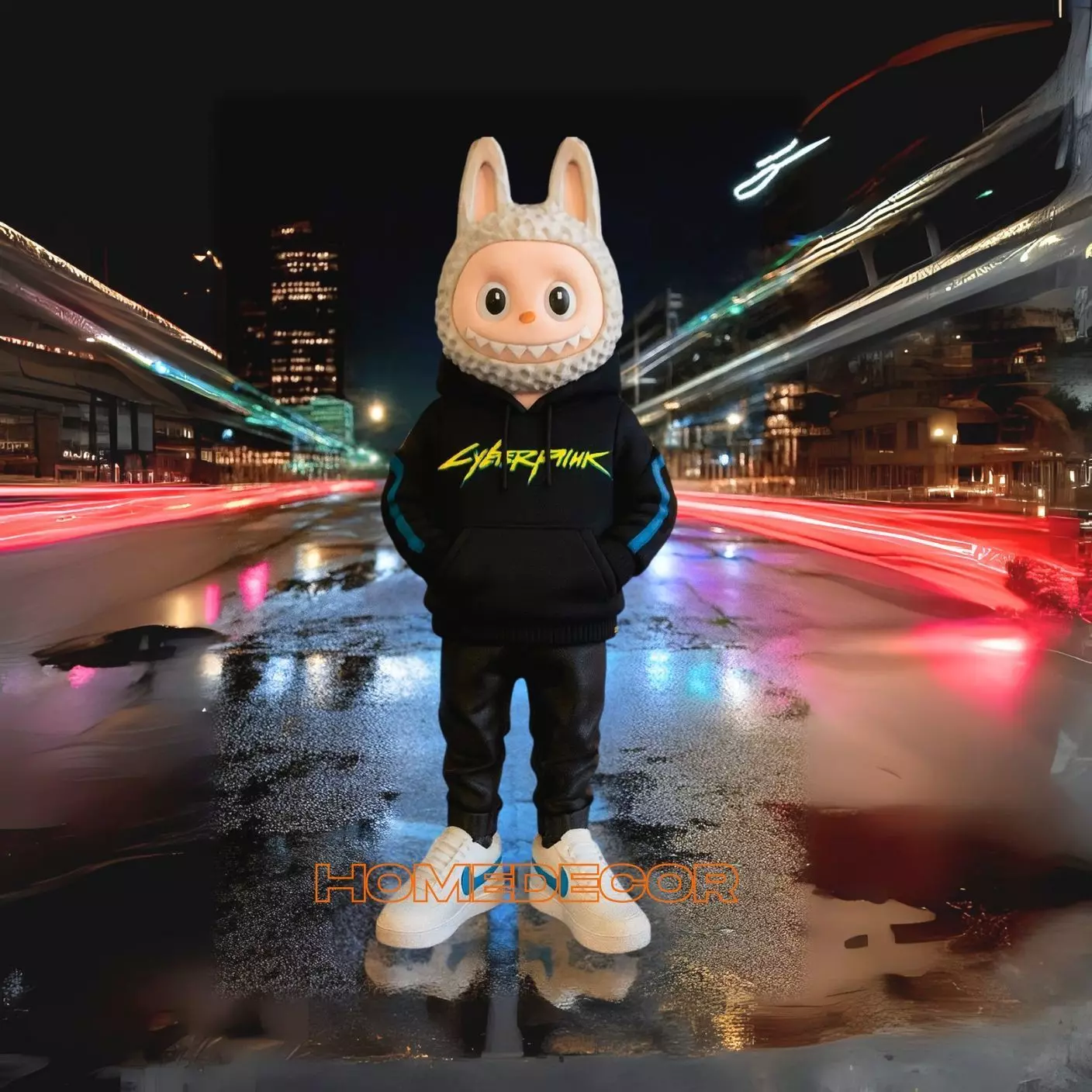 Urban Labubu Fan-Art 3D print model