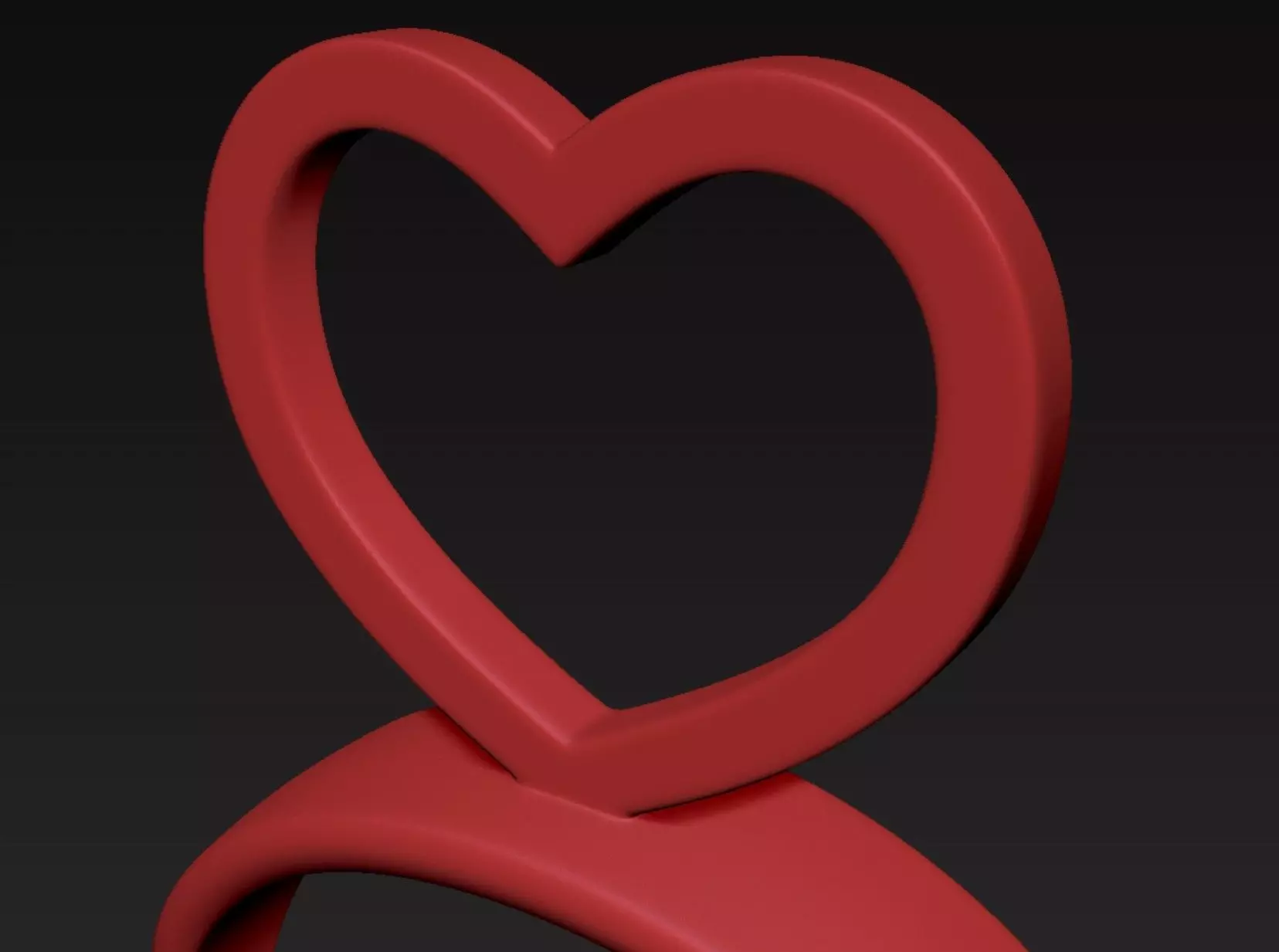 Heart Headband 3D print model_5