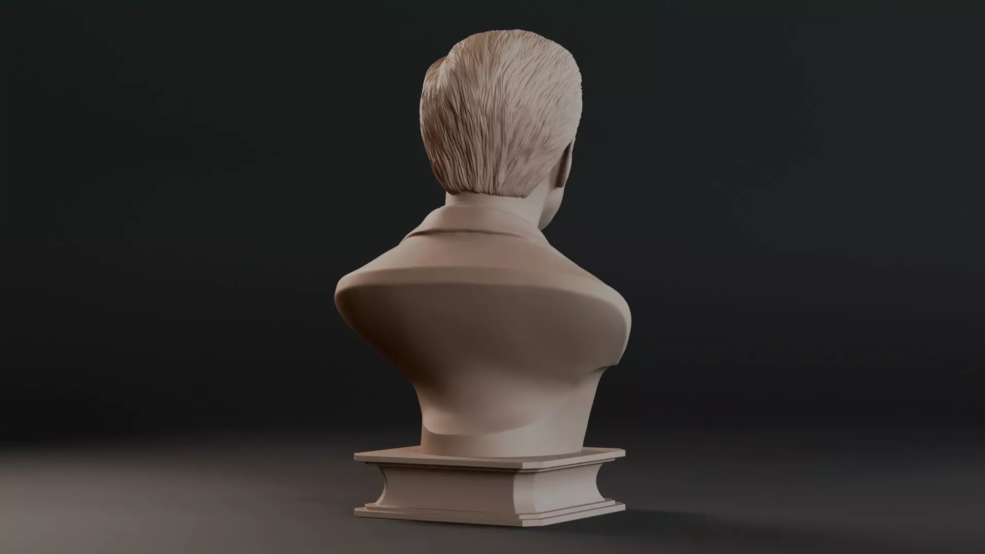 Walt Disney Bust Sculpture 3D print model_6