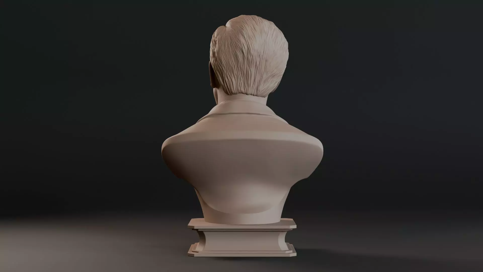 Walt Disney Bust Sculpture 3D print model_7