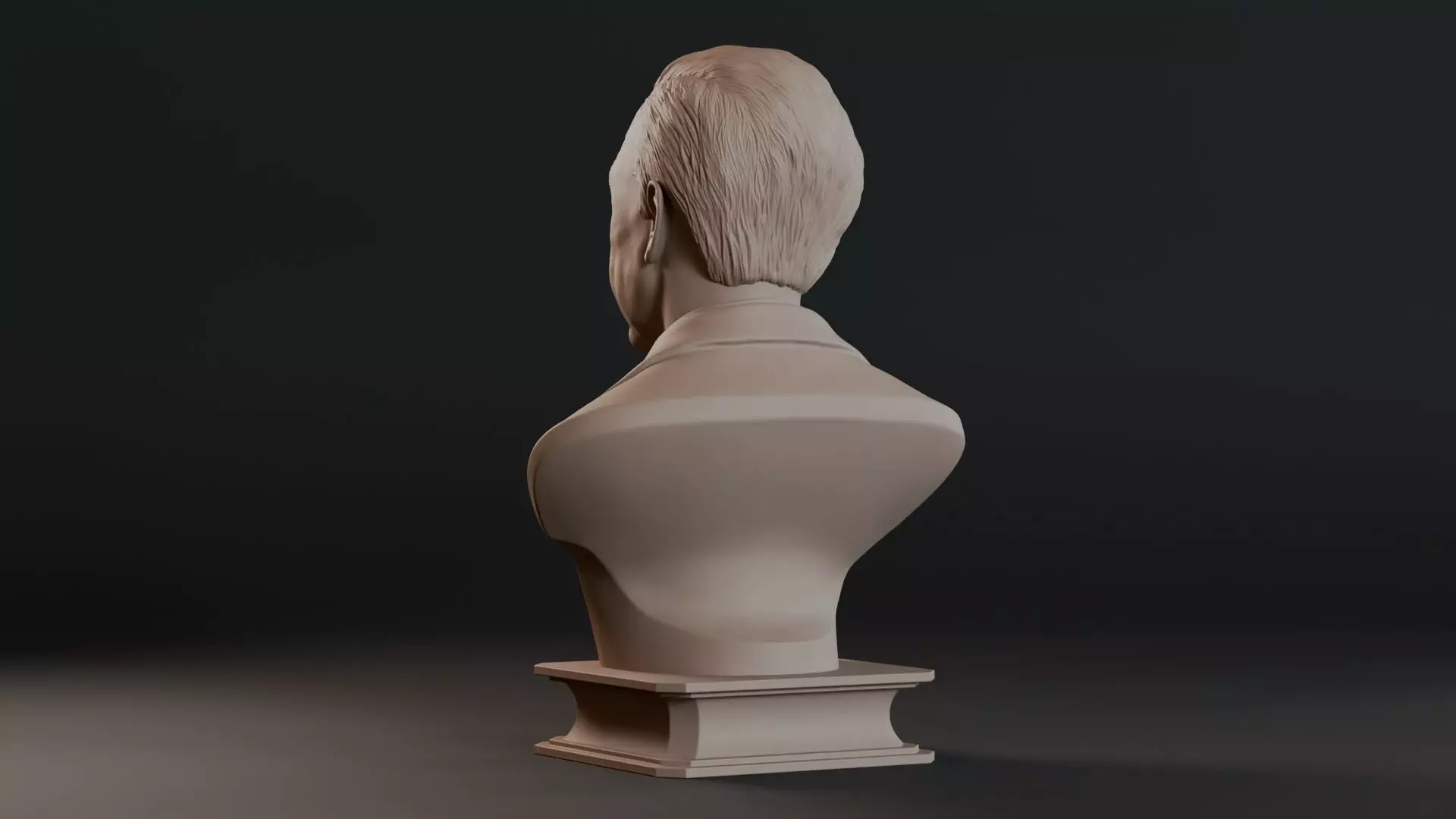 Walt Disney Bust Sculpture 3D print model_8