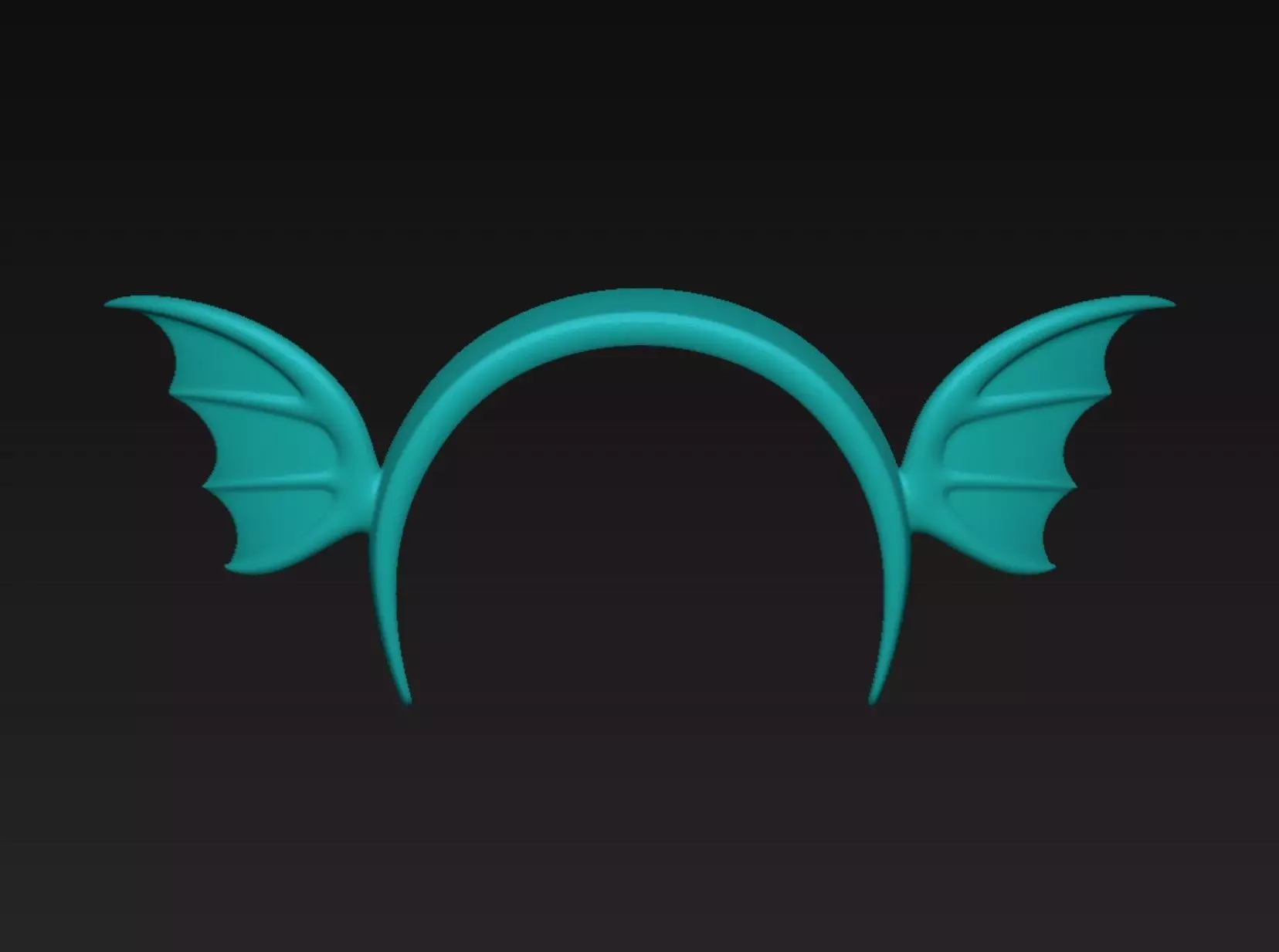Aqua Wing Headband 3D print model_2