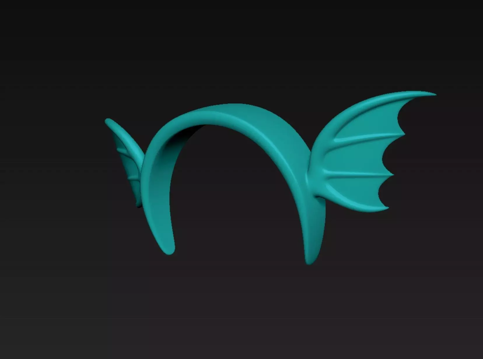Aqua Wing Headband 3D print model_1