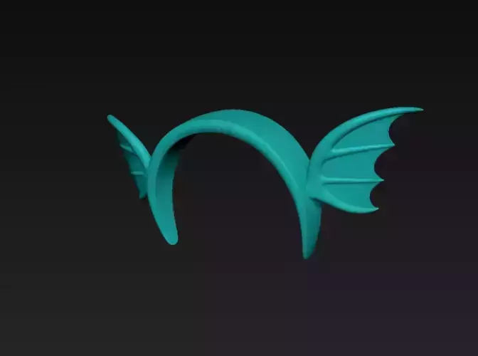 Aqua Wing Headband 3D print model