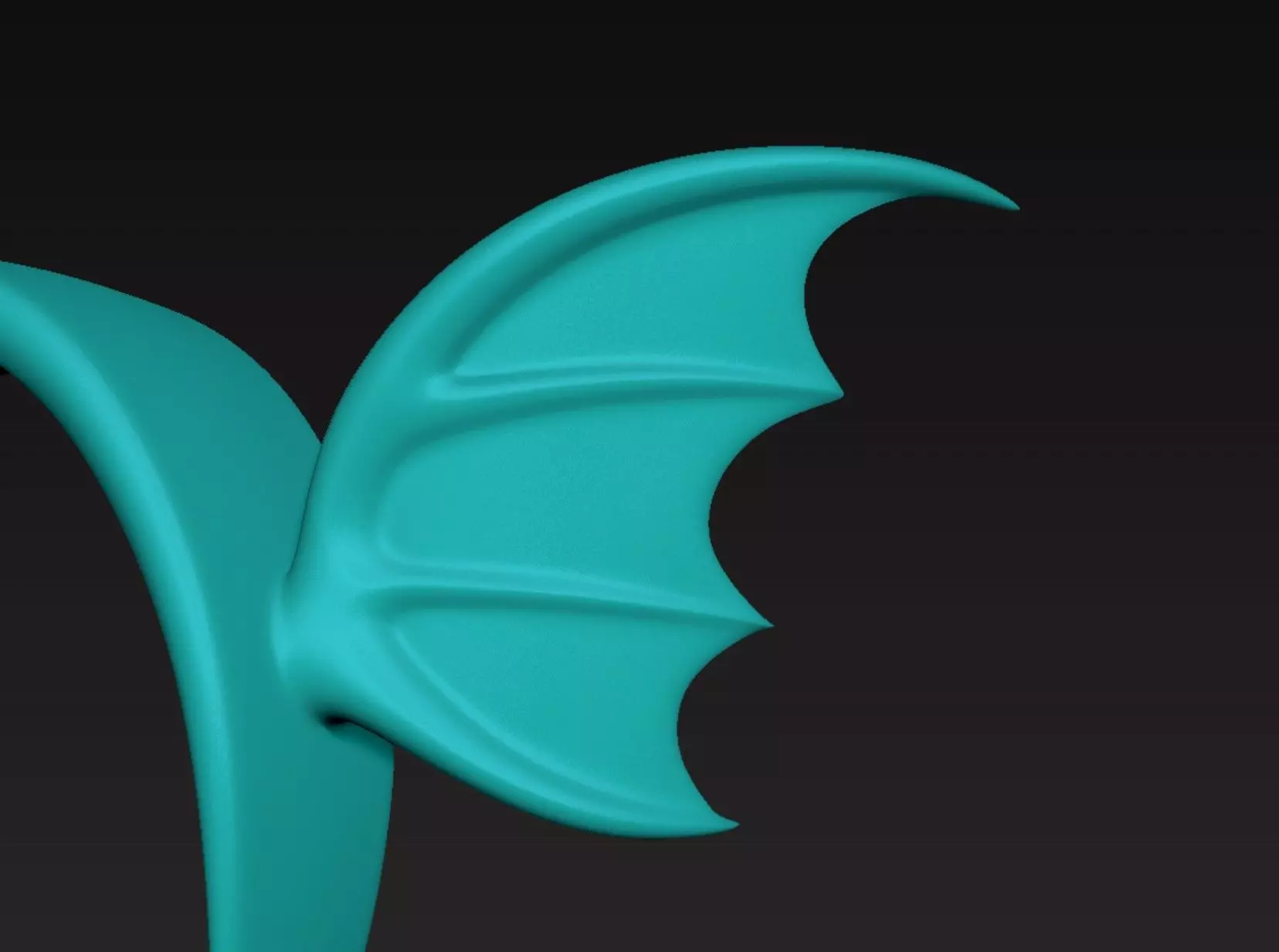 Aqua Wing Headband 3D print model_5