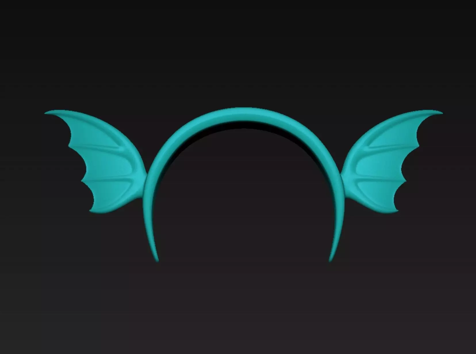 Aqua Wing Headband 3D print model_4