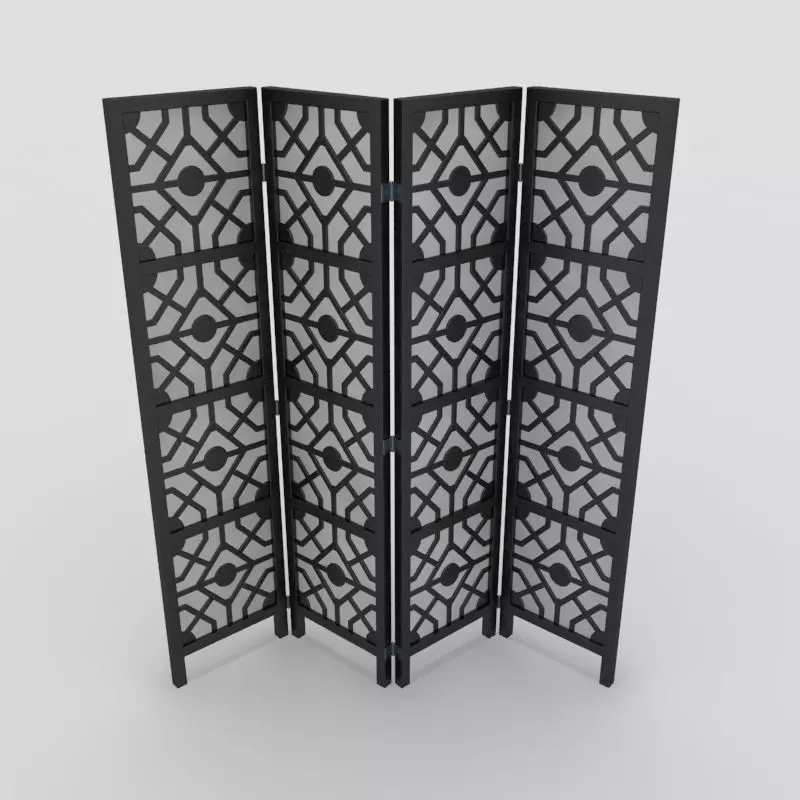 Room Divider 03 3D model_0