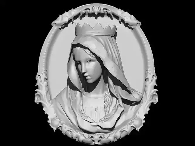 Holy Woman Sculpture 3D print model