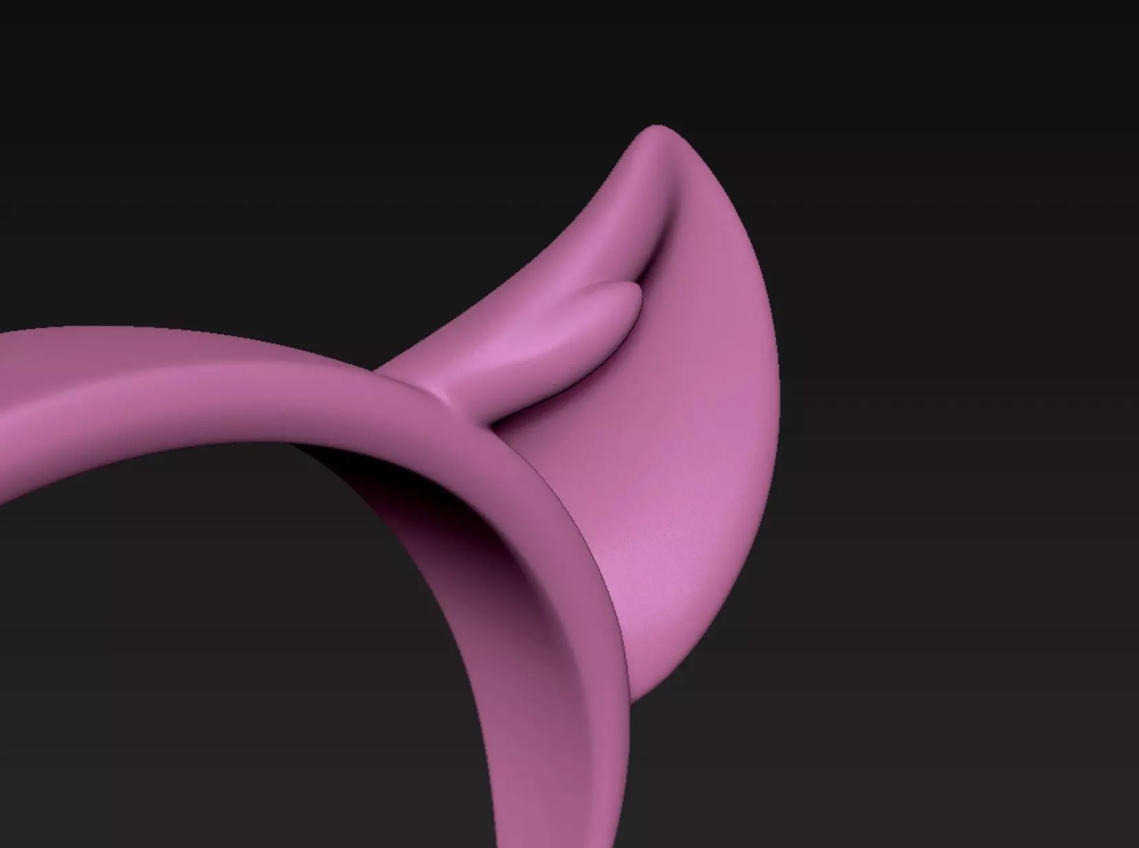 Cat Headband 3D print model_6