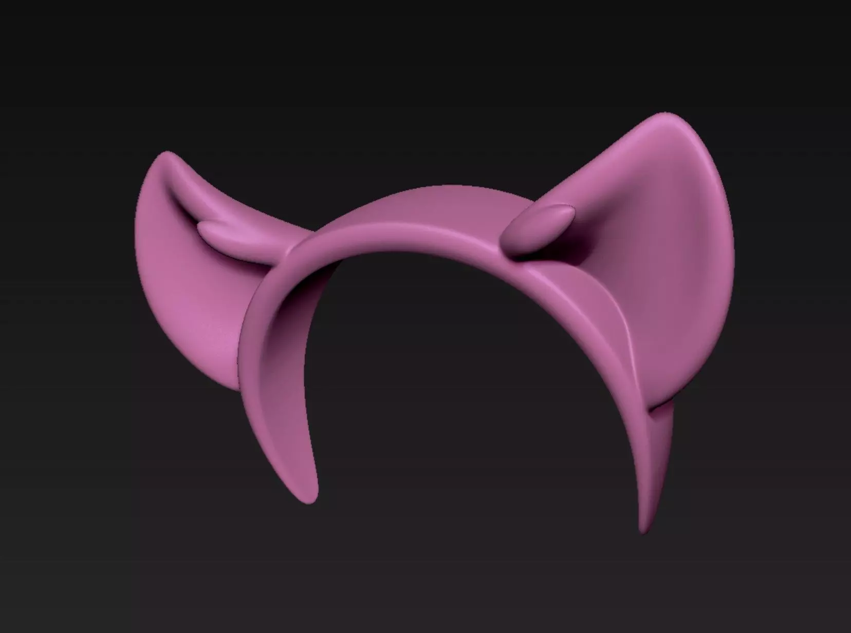 Cat Headband 3D print model_0