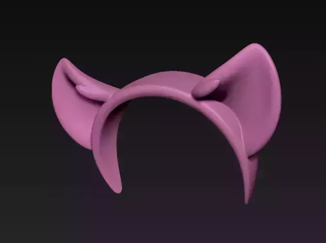 Cat Headband 3D print model