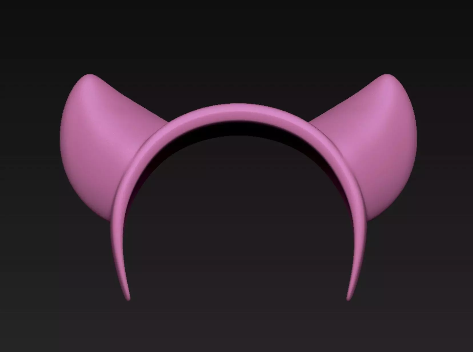 Cat Headband 3D print model_3
