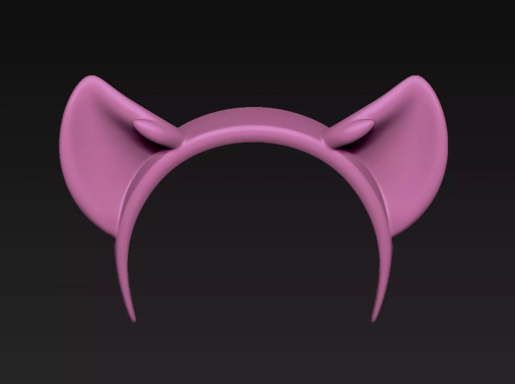 Cat Headband 3D print model_1