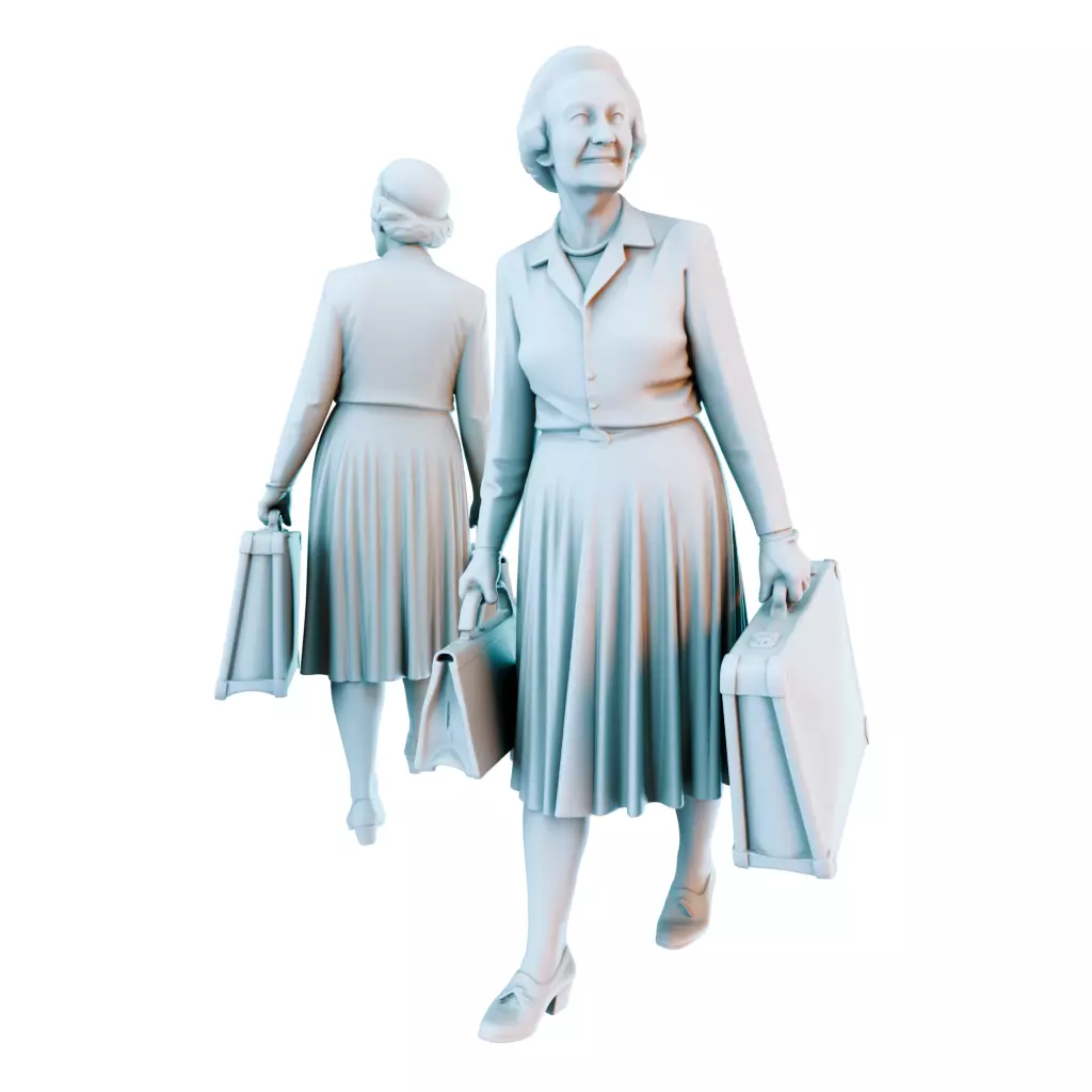 Everyday Life in the 1950s Vintage Figures Collection 3D print model