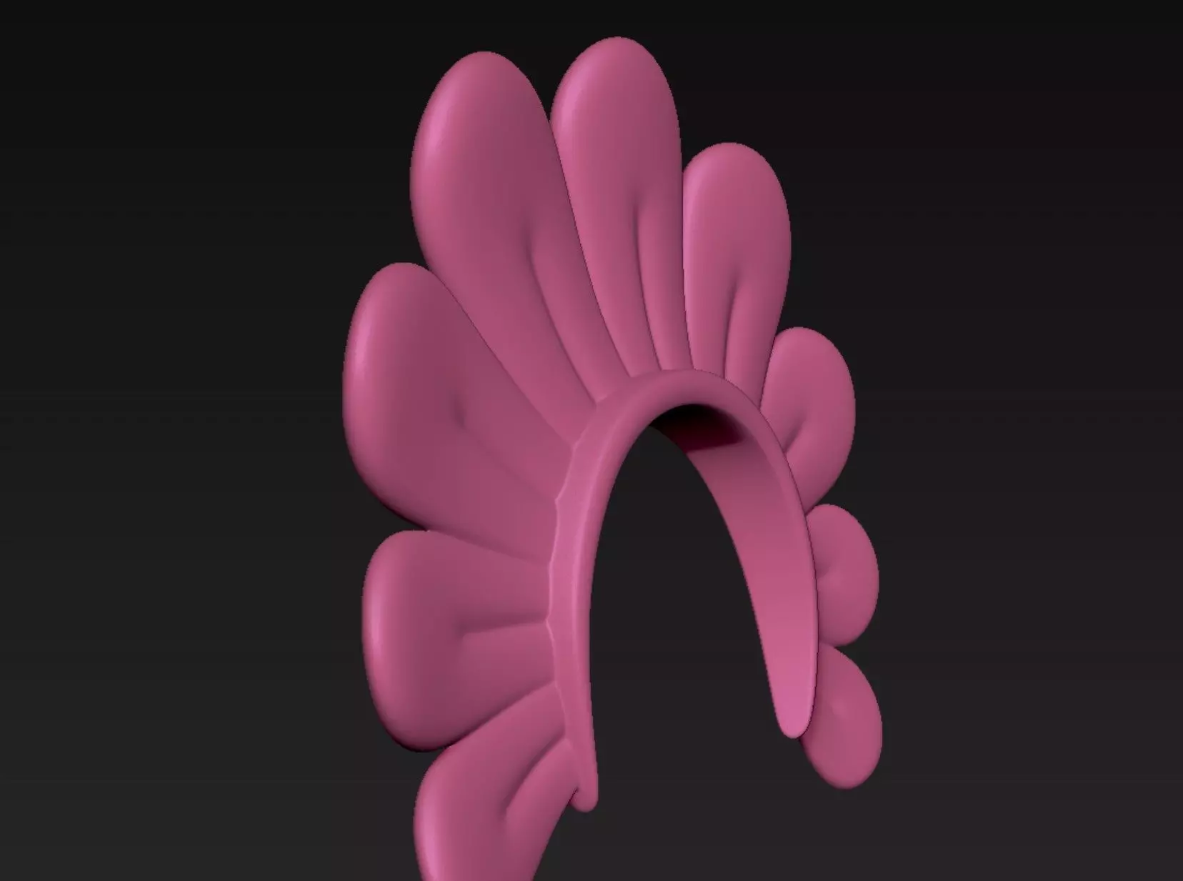 Flower Headband 3D print model_6