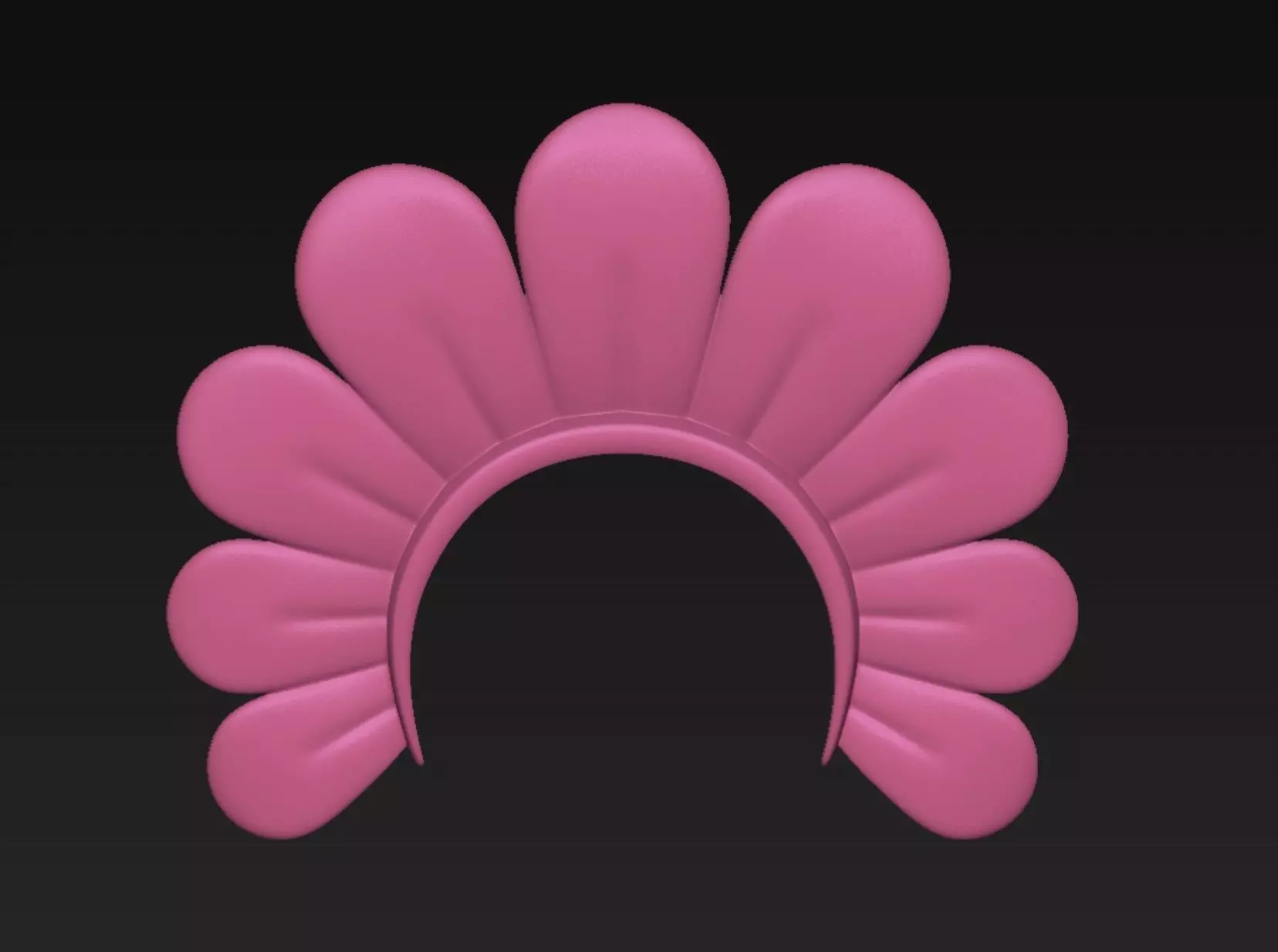 Flower Headband 3D print model_1
