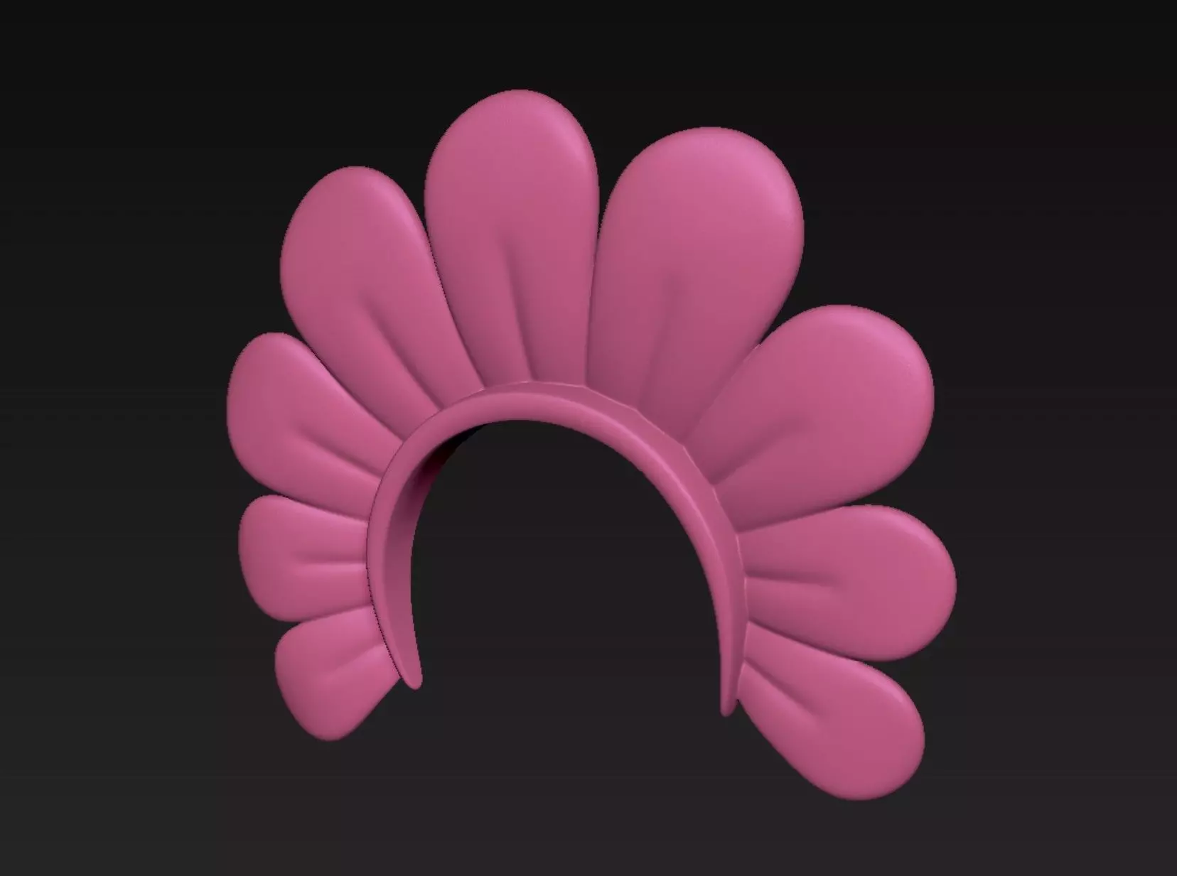 Flower Headband 3D print model_0