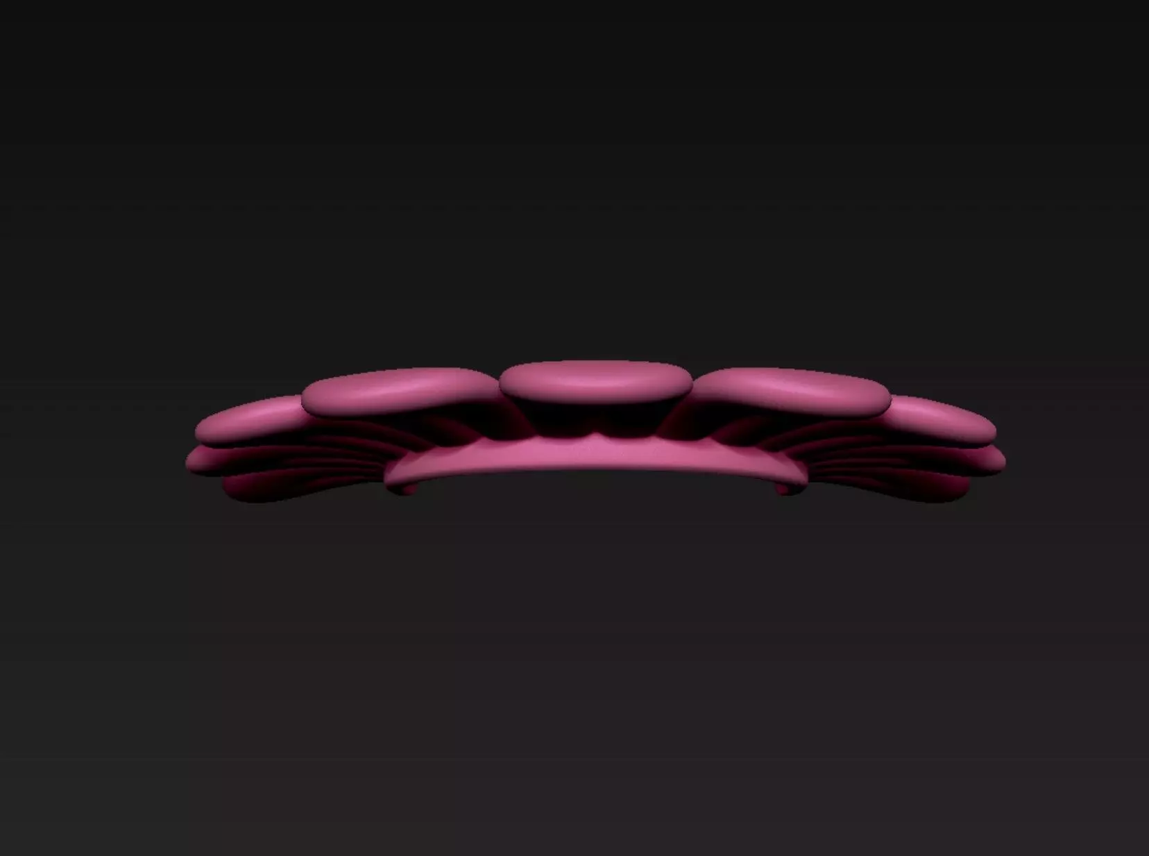 Flower Headband 3D print model_4