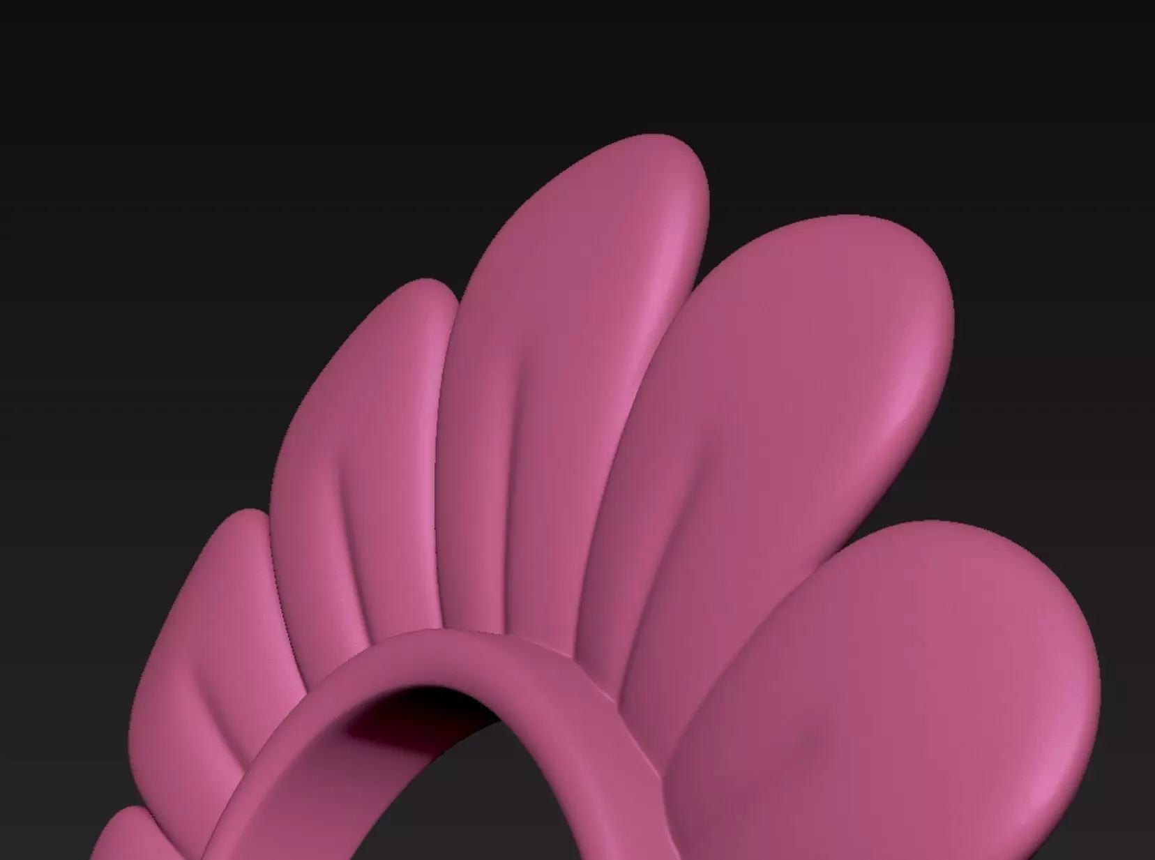 Flower Headband 3D print model_7