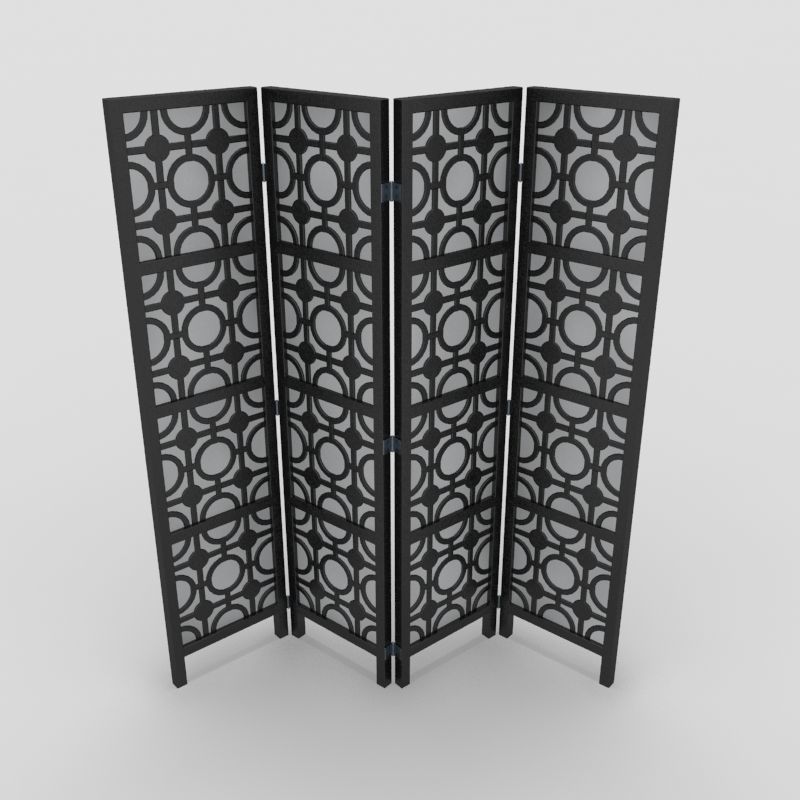 Room Divider 05 3D model_2