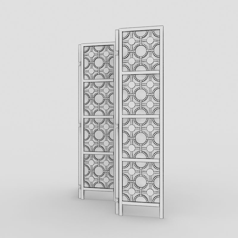 Room Divider 05 3D model_3