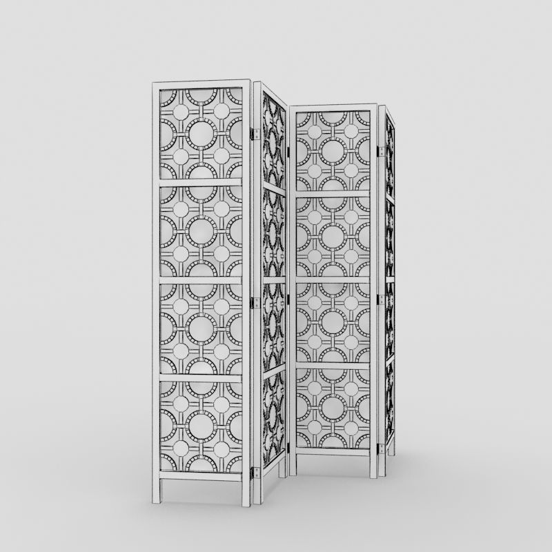 Room Divider 05 3D model_4