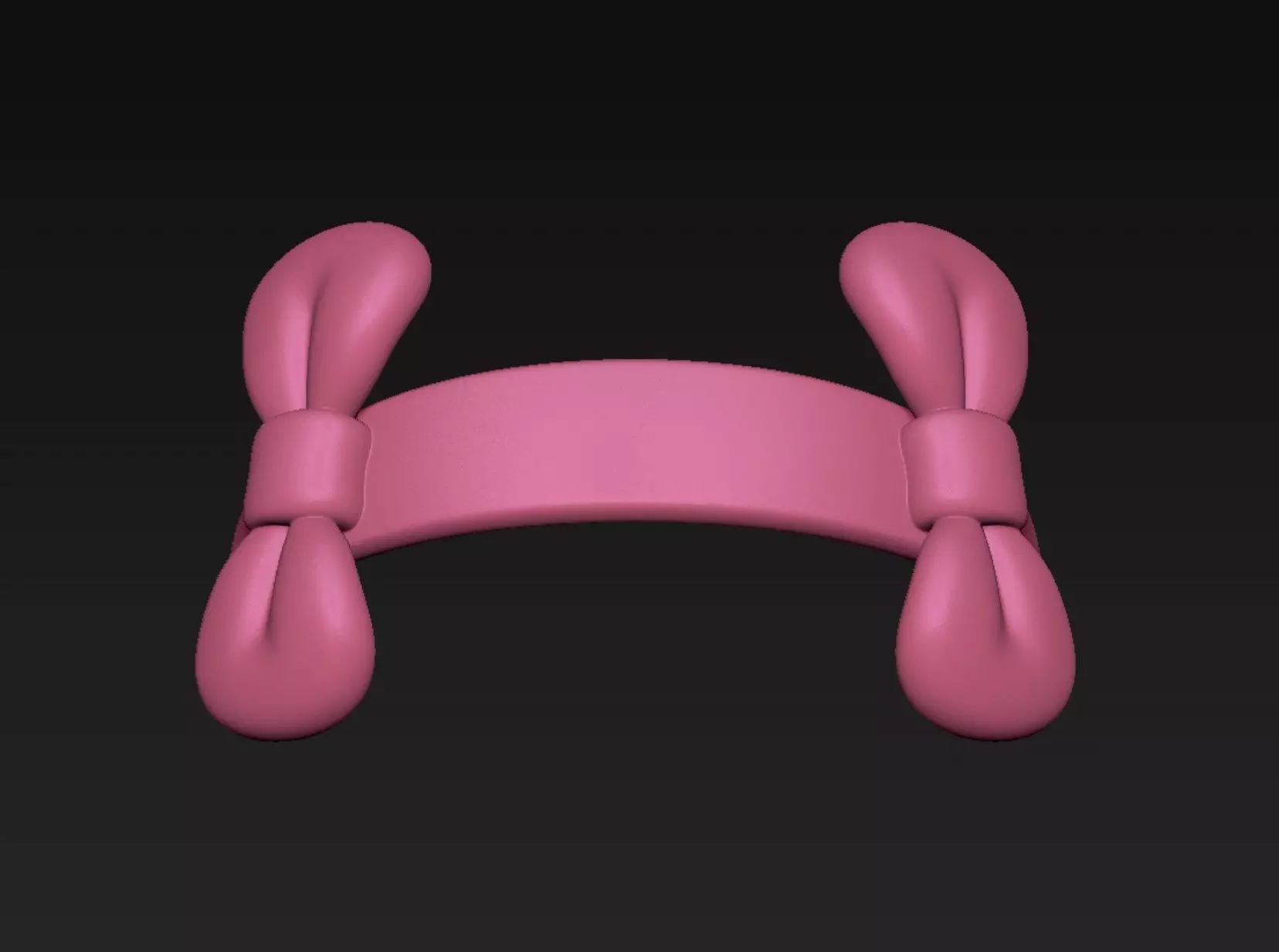 Bow Headband 3D print model_4