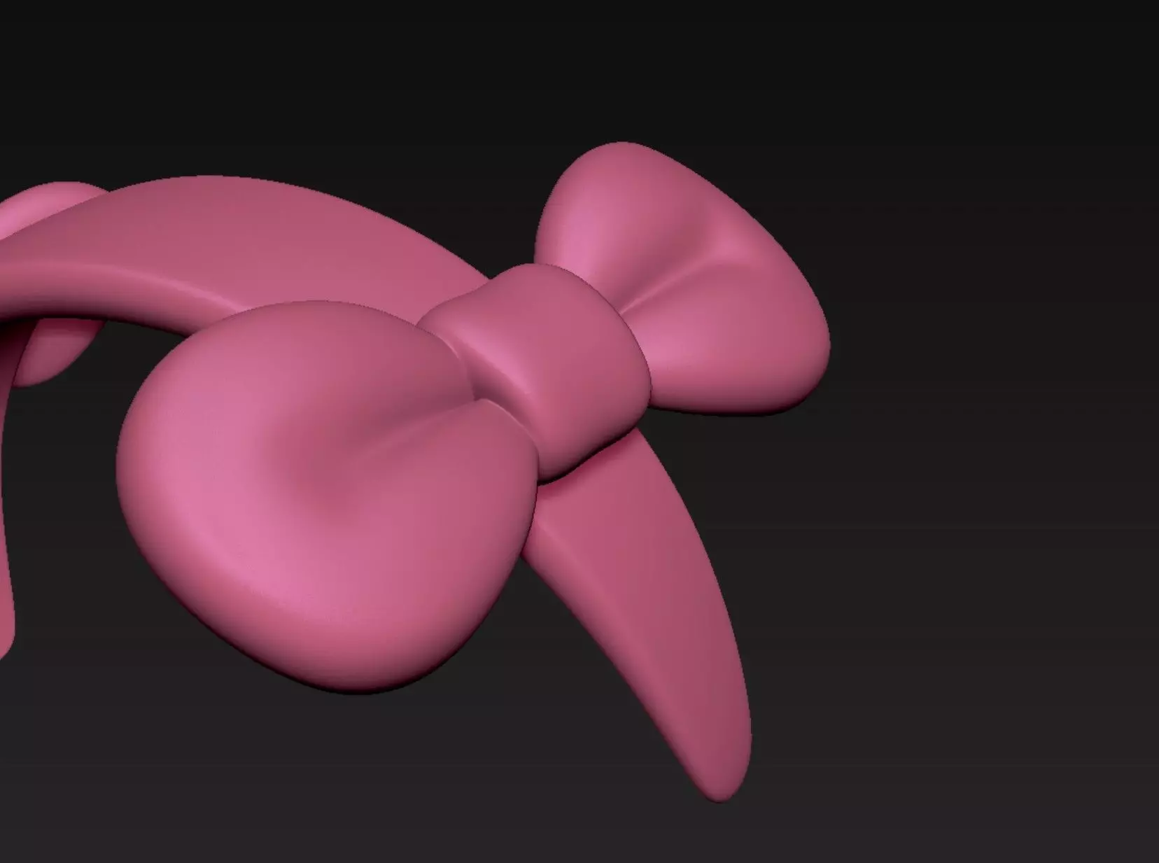 Bow Headband 3D print model_5