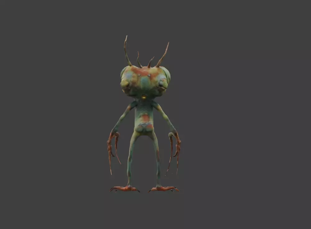 Goblin Gaze Low-poly 3D model_2