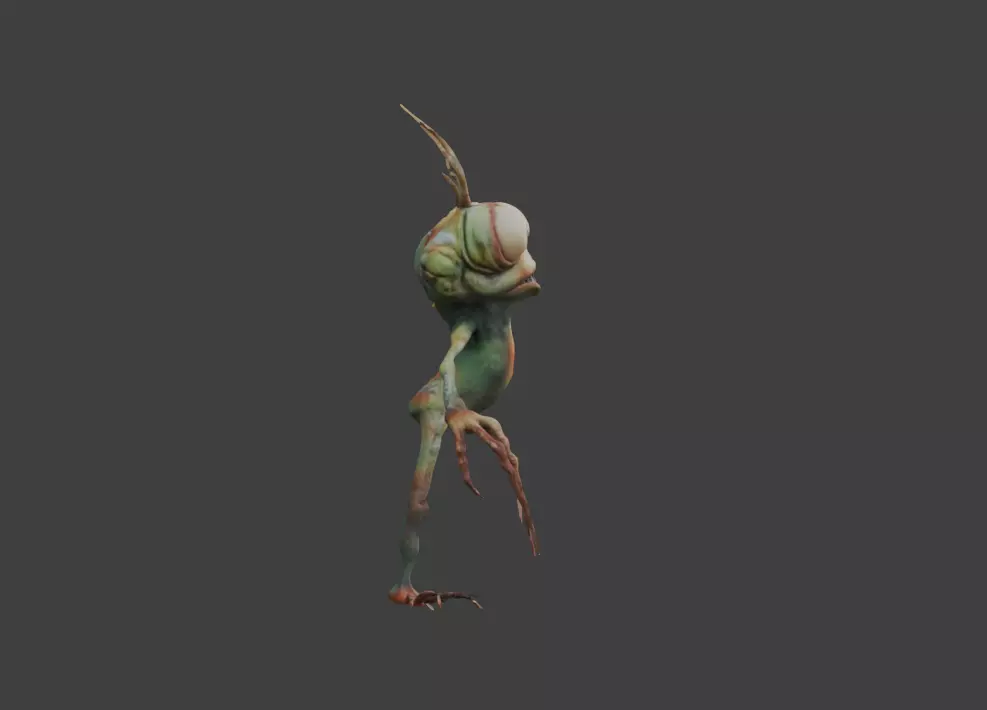 Goblin Gaze Low-poly 3D model_1