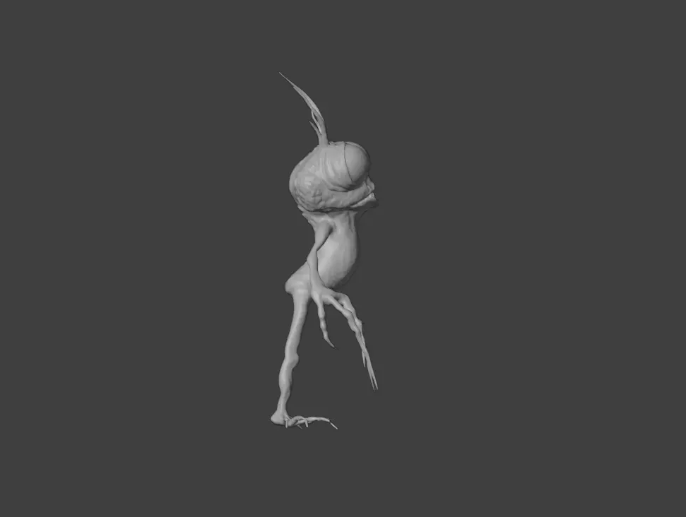 Goblin Gaze Low-poly 3D model_7