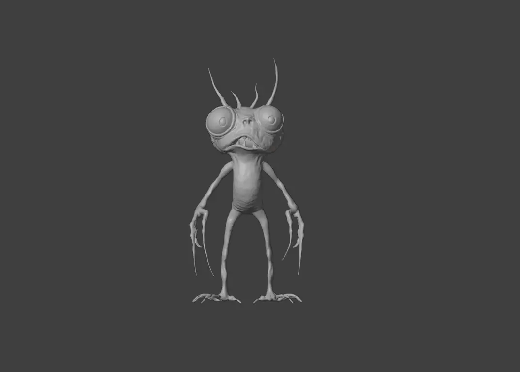 Goblin Gaze Low-poly 3D model_6